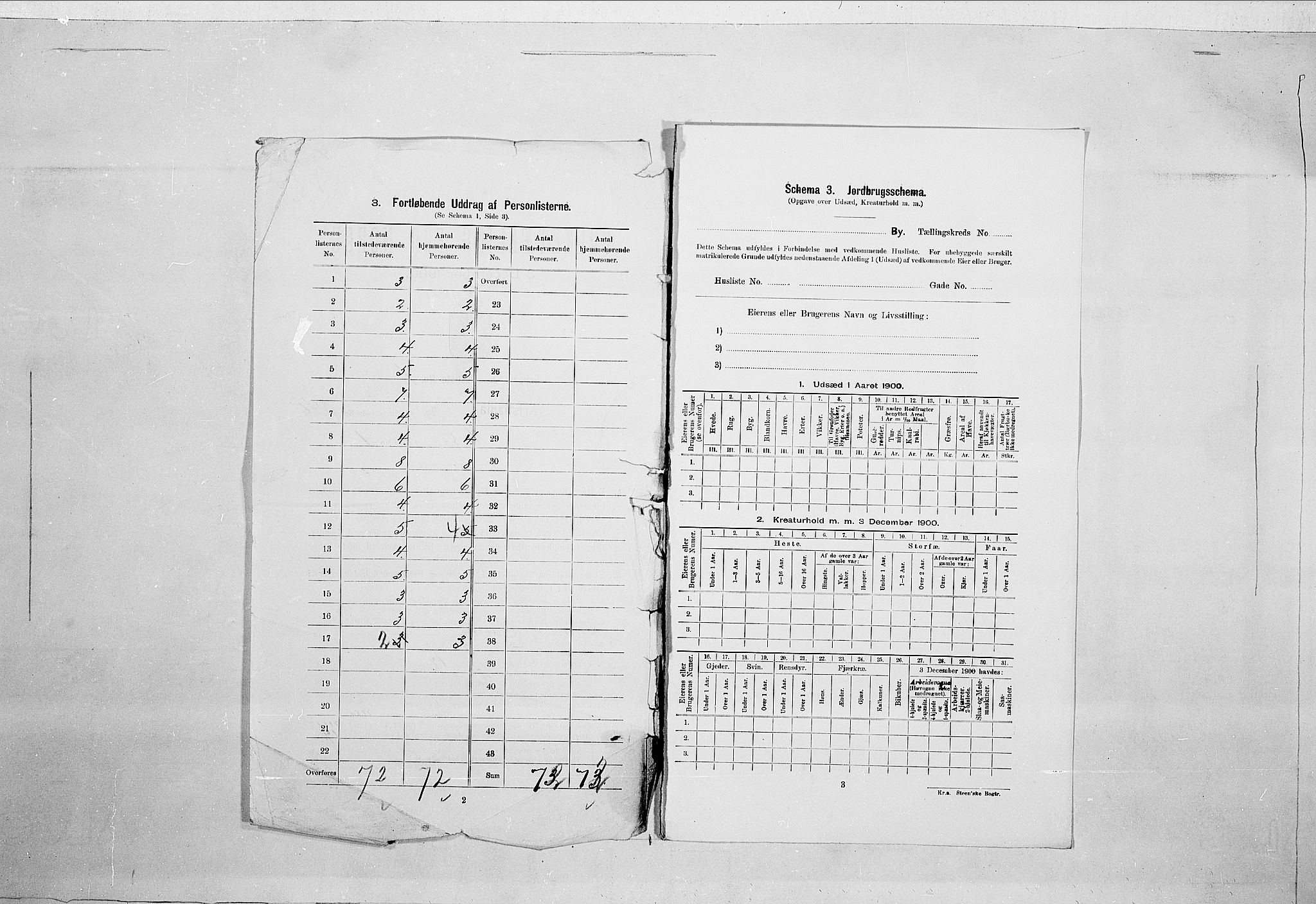 SAO, 1900 census for Kristiania, 1900, p. 108438