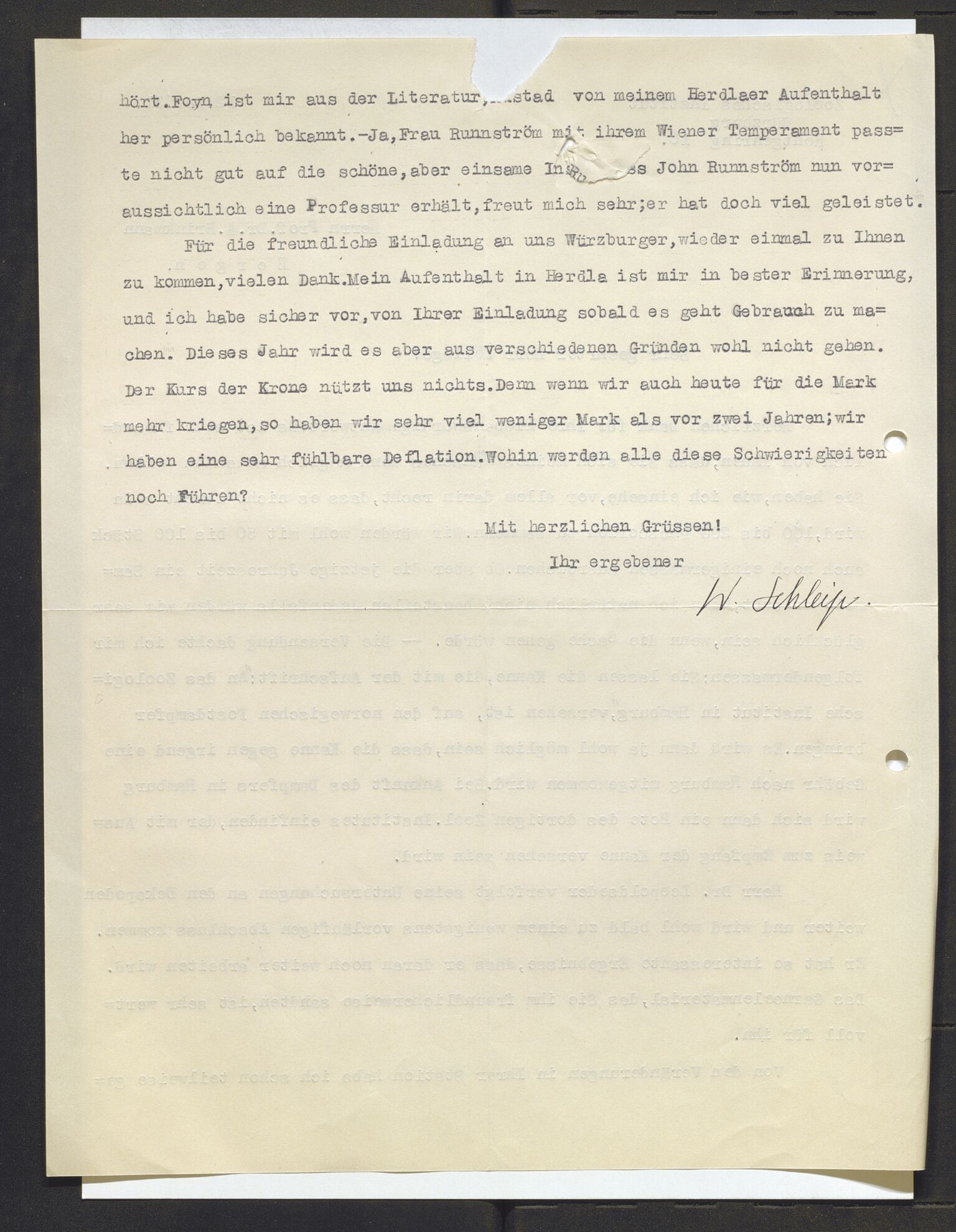 Bergens Museum, AV/SAB-A-17301/13/D/L0002: Korrespondanse , 1928-1940, p. 239