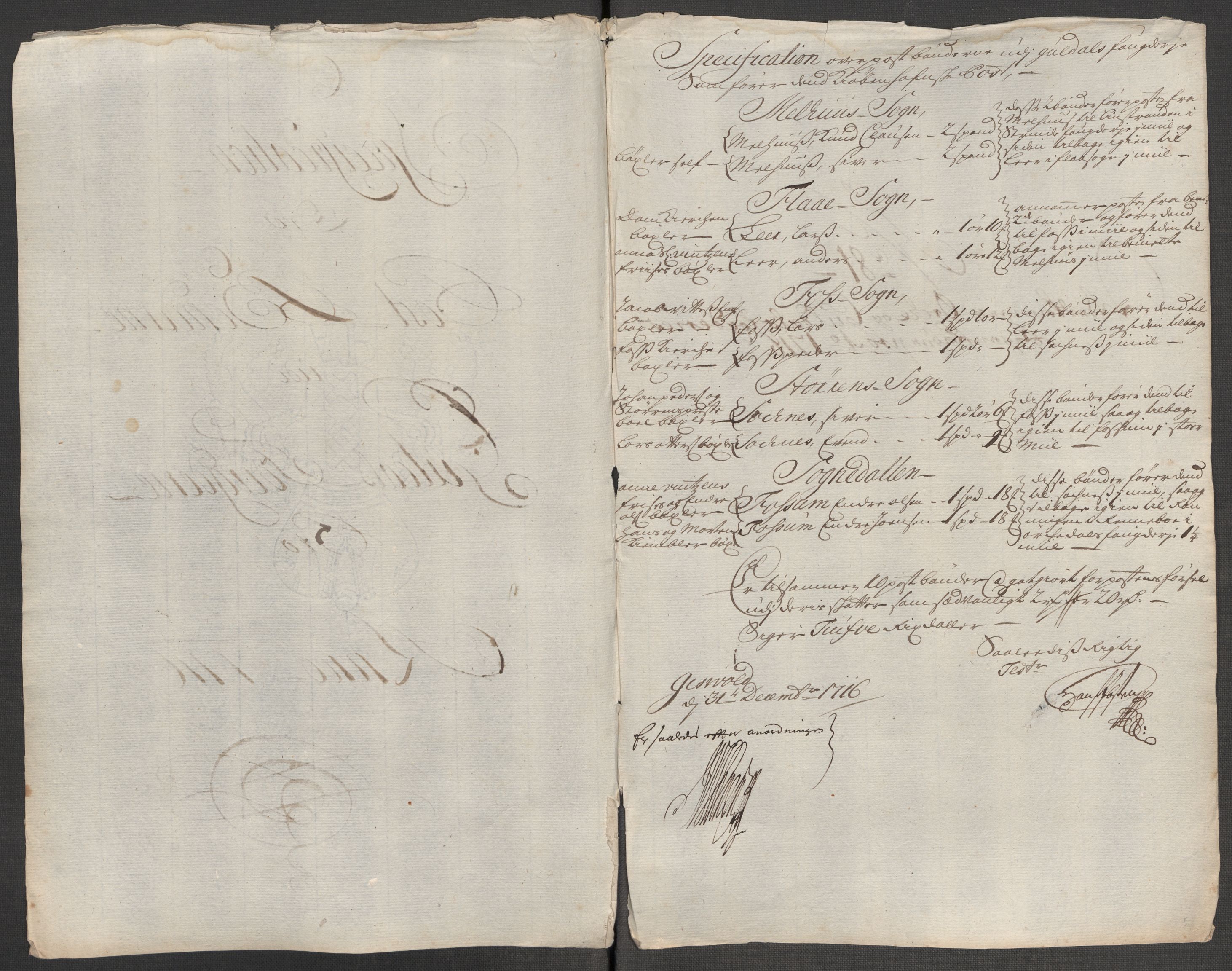 Rentekammeret inntil 1814, Reviderte regnskaper, Fogderegnskap, RA/EA-4092/R60/L3968: Fogderegnskap Orkdal og Gauldal, 1716, p. 202