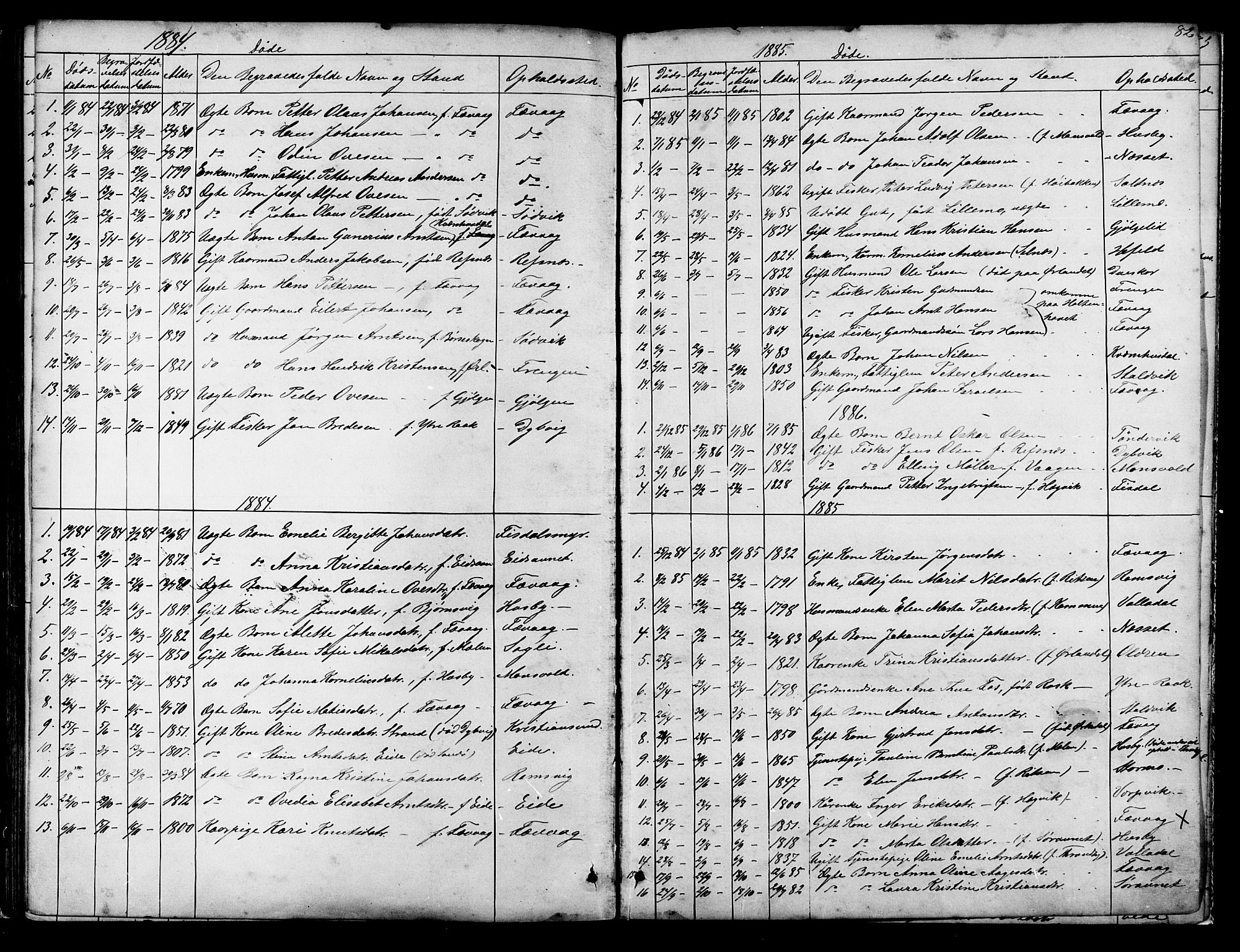 Ministerialprotokoller, klokkerbøker og fødselsregistre - Sør-Trøndelag, SAT/A-1456/653/L0657: Parish register (copy) no. 653C01, 1866-1893, p. 82