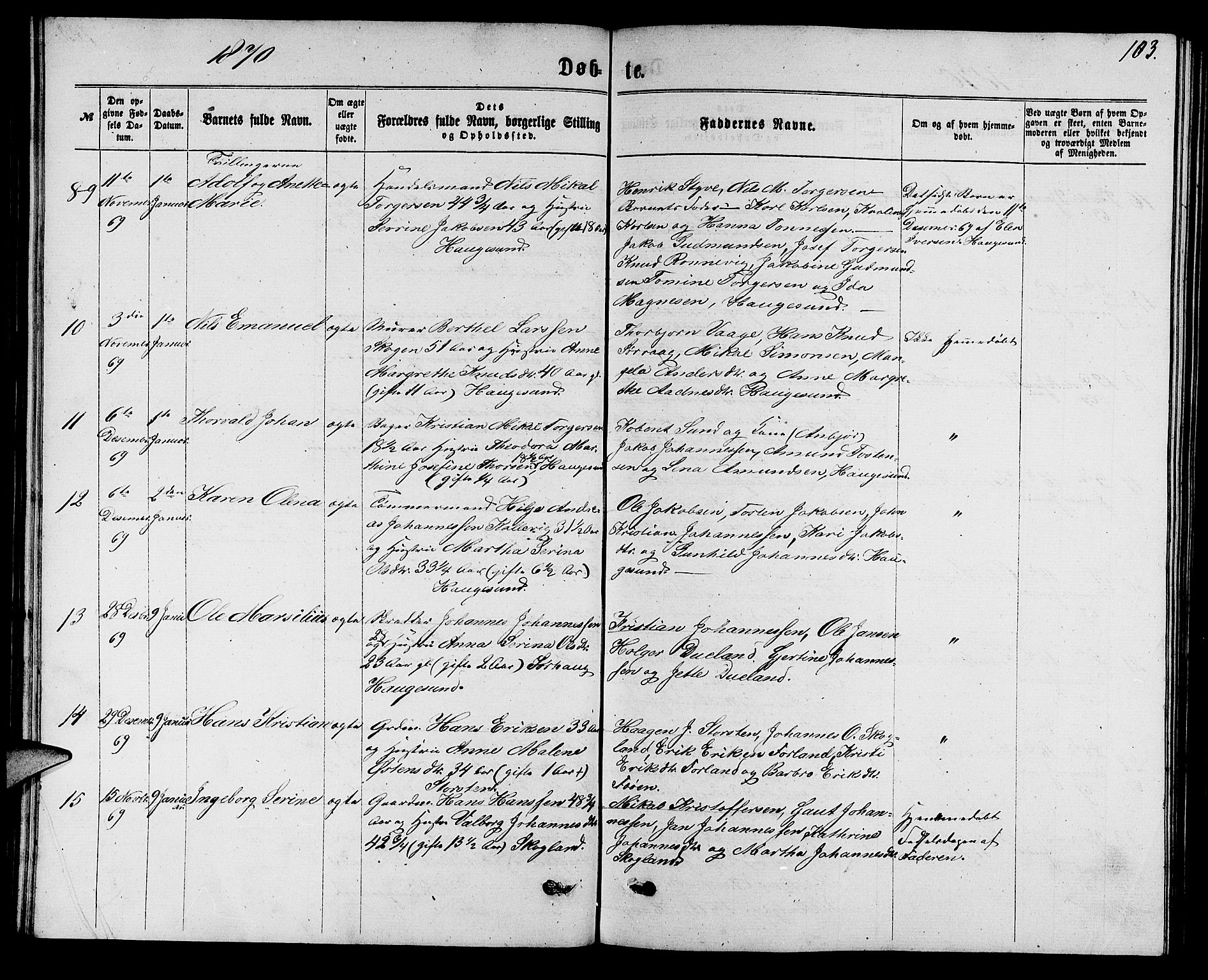 Torvastad sokneprestkontor, AV/SAST-A -101857/H/Ha/Hab/L0007: Parish register (copy) no. B 7, 1866-1873, p. 103