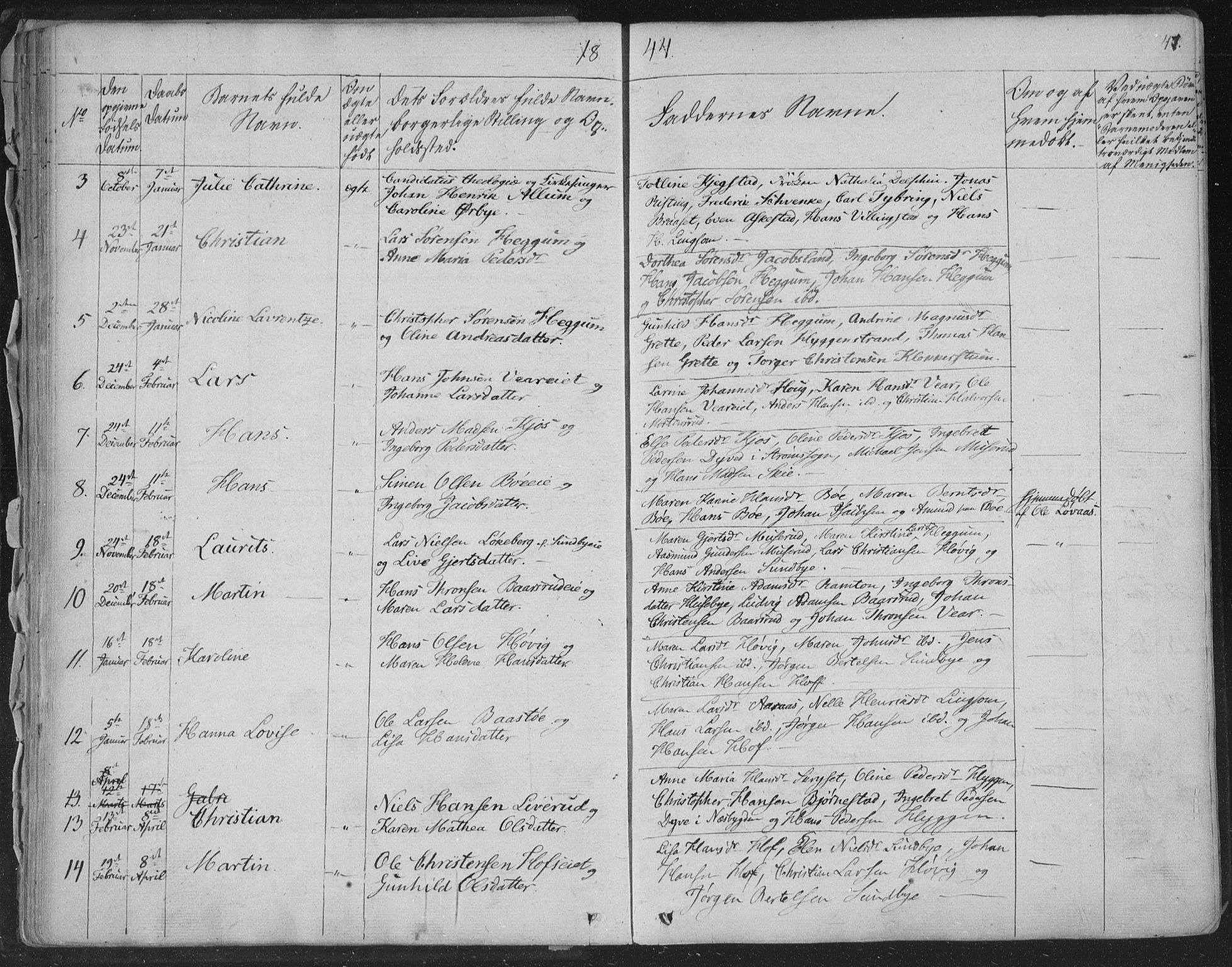 Røyken kirkebøker, SAKO/A-241/F/Fa/L0005: Parish register (official) no. 5, 1833-1856, p. 47