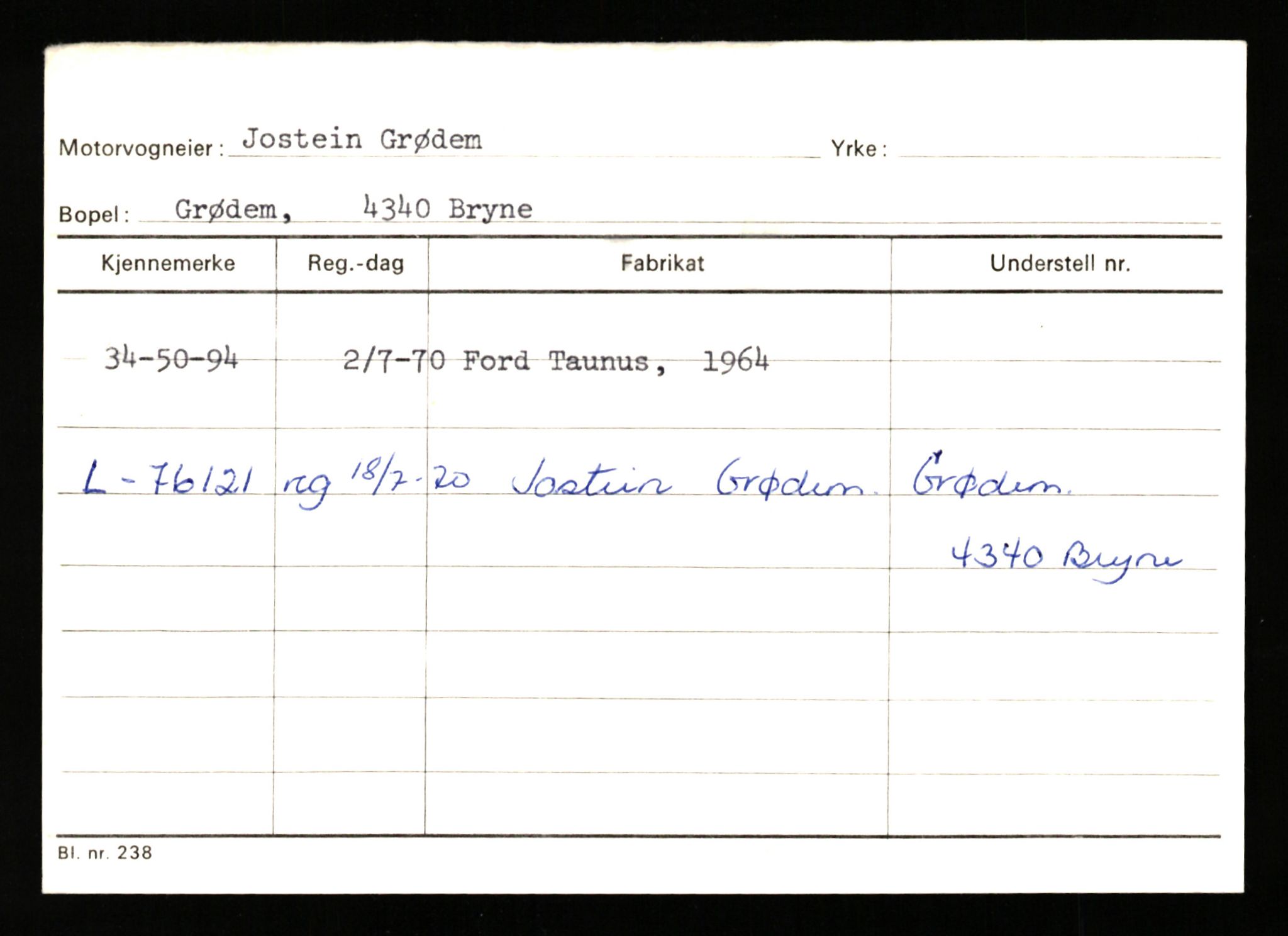 Stavanger trafikkstasjon, SAST/A-101942/0/G/L0011: Registreringsnummer: 240000 - 363477, 1930-1971, p. 2857