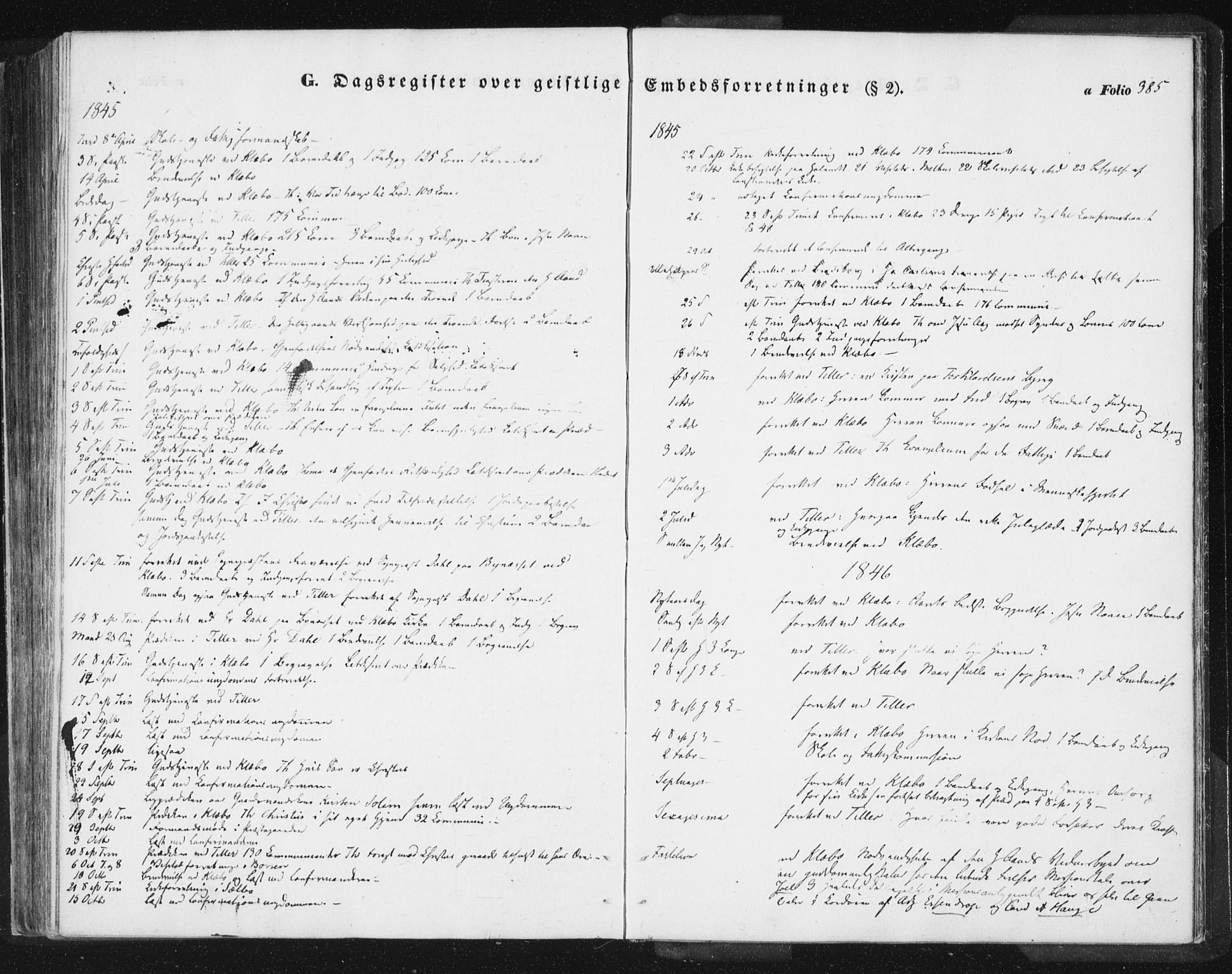Ministerialprotokoller, klokkerbøker og fødselsregistre - Sør-Trøndelag, SAT/A-1456/618/L0441: Parish register (official) no. 618A05, 1843-1862, p. 385