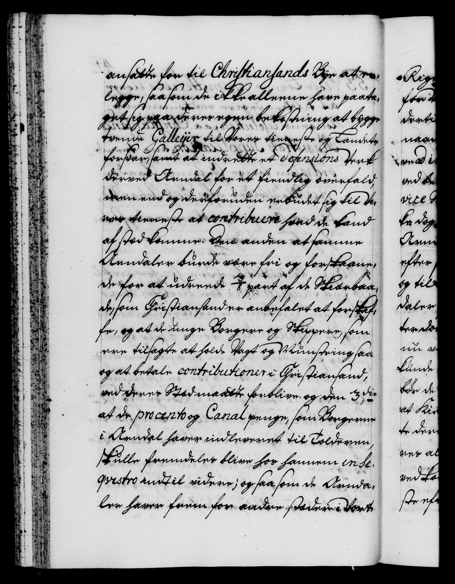 Danske Kanselli 1572-1799, AV/RA-EA-3023/F/Fc/Fca/Fcab/L0019: Norske tegnelser, 1710-1714, p. 41b