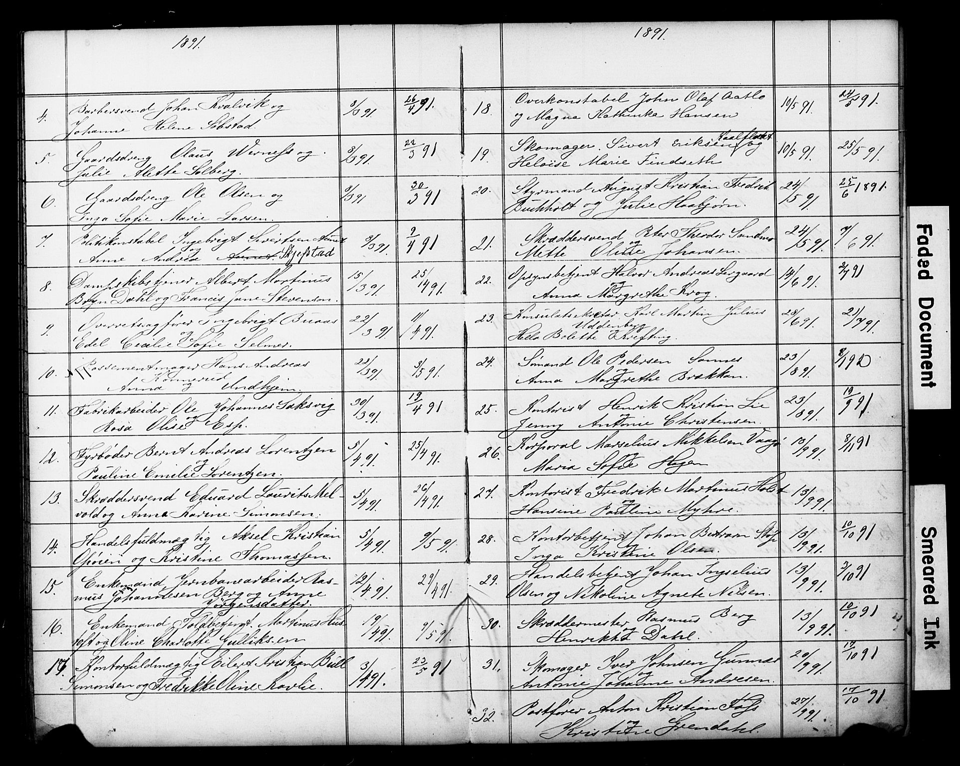 Ministerialprotokoller, klokkerbøker og fødselsregistre - Sør-Trøndelag, SAT/A-1456/601/L0059: Banns register no. 601A27, 1870-1911