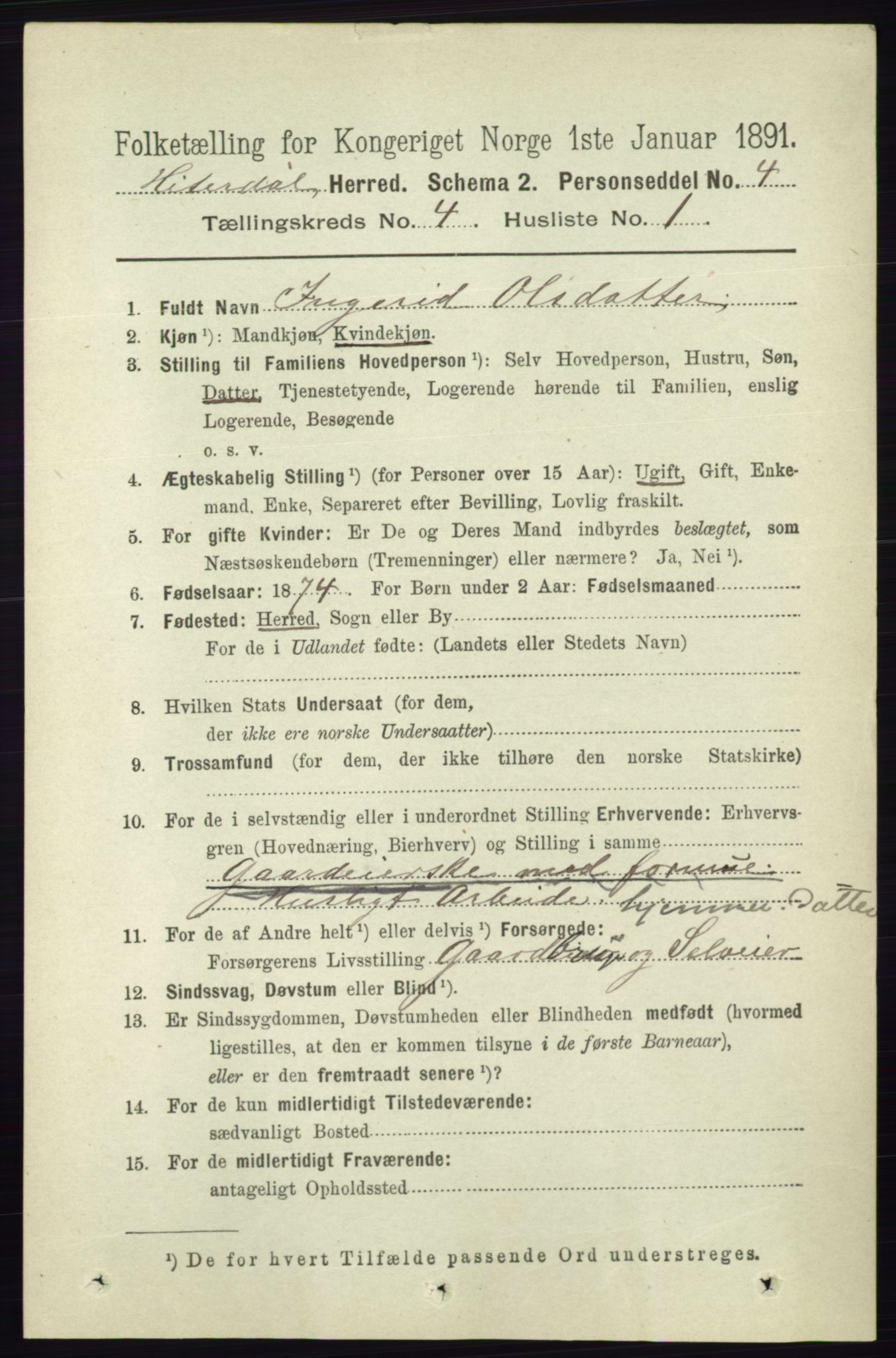 RA, 1891 census for 0823 Heddal, 1891, p. 1675