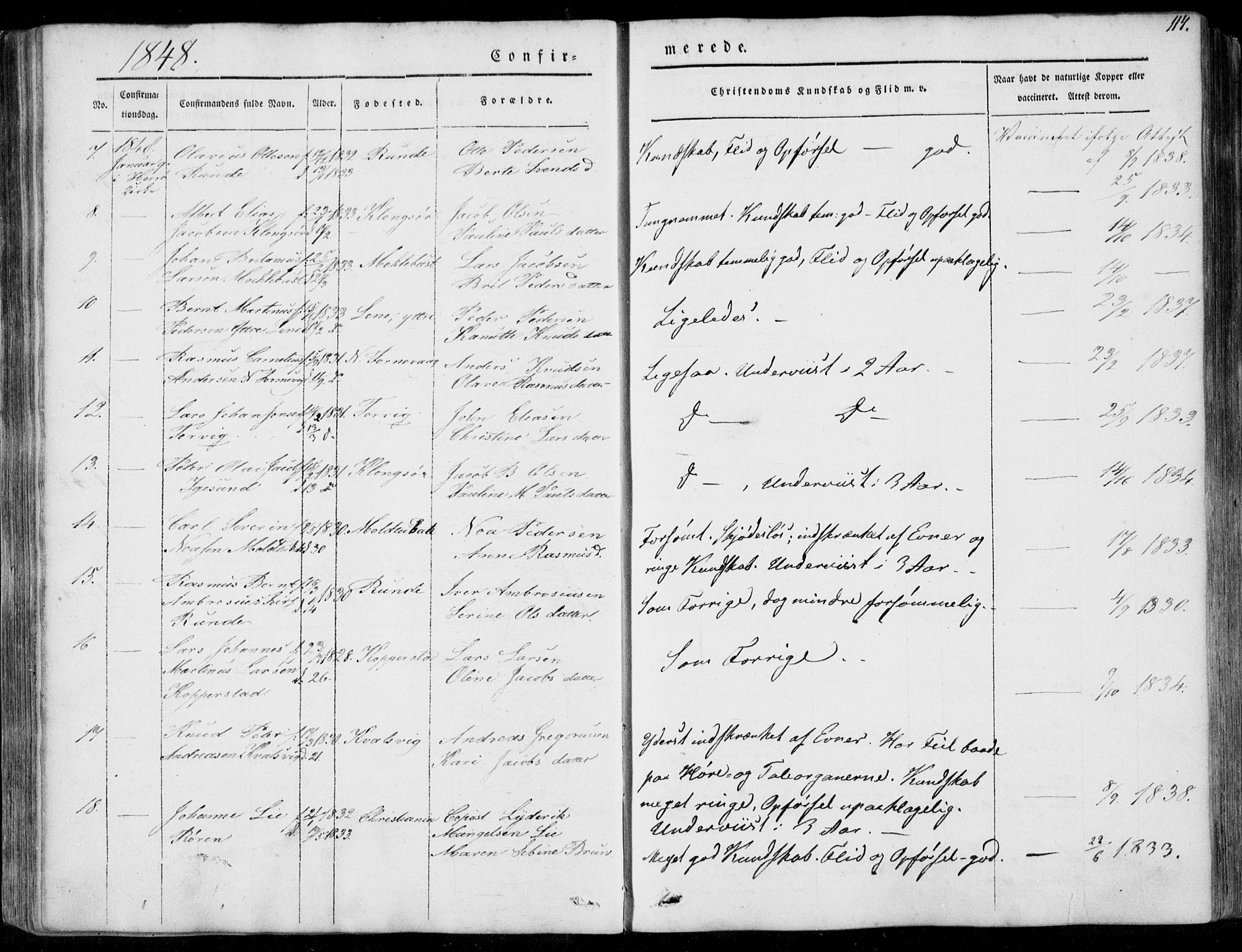 Ministerialprotokoller, klokkerbøker og fødselsregistre - Møre og Romsdal, AV/SAT-A-1454/507/L0070: Parish register (official) no. 507A05, 1842-1873, p. 114