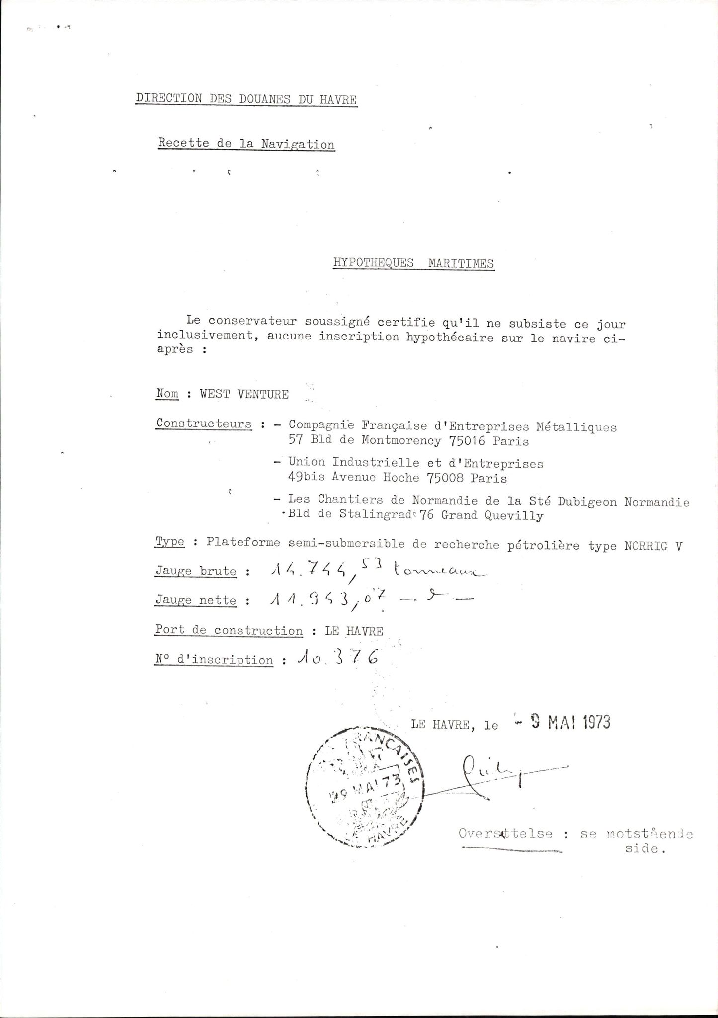 Pa 1503 - Stavanger Drilling AS, AV/SAST-A-101906/2/E/Eb/Eba/L0002: Sak og korrespondanse, 1974-1980