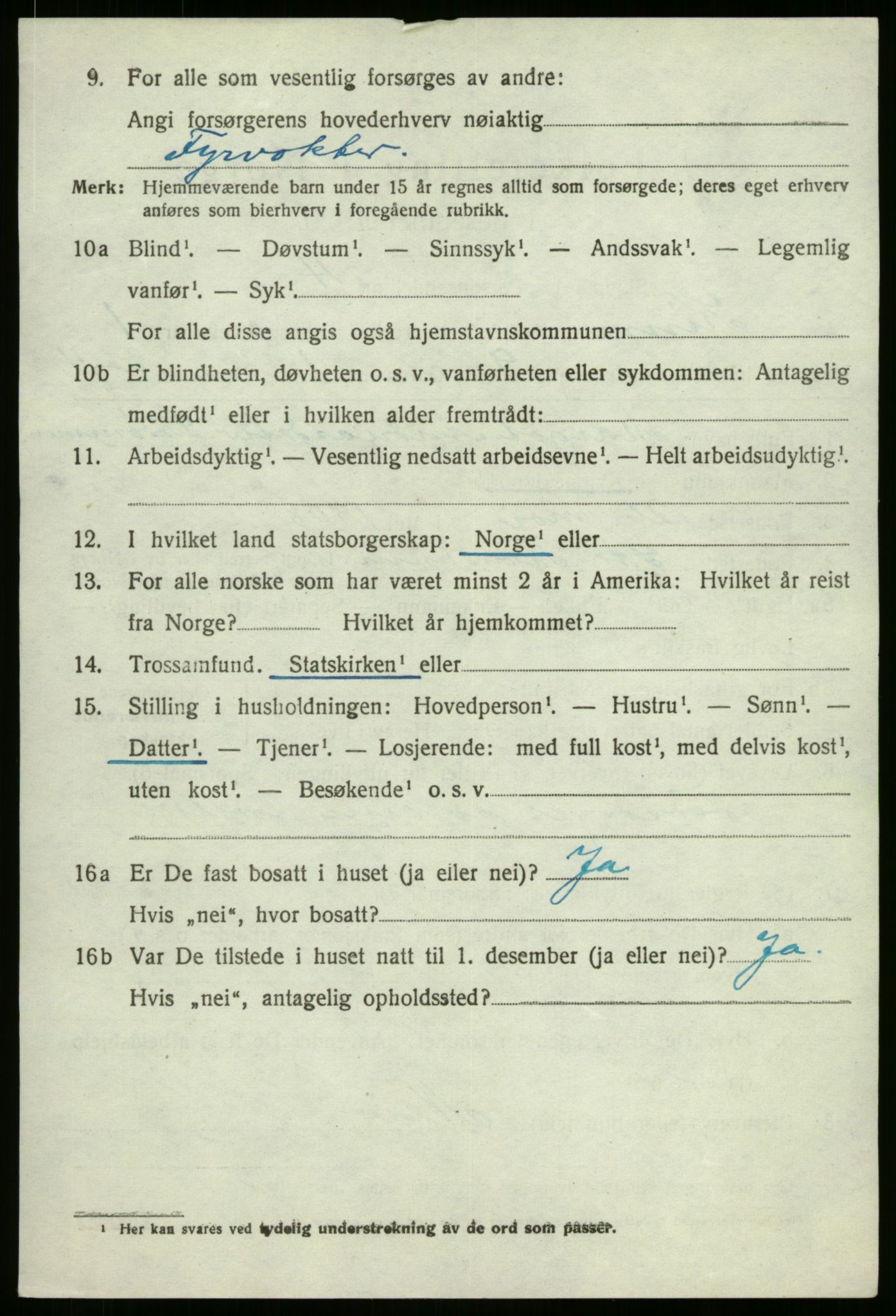 SAB, 1920 census for Kinn, 1920, p. 1928