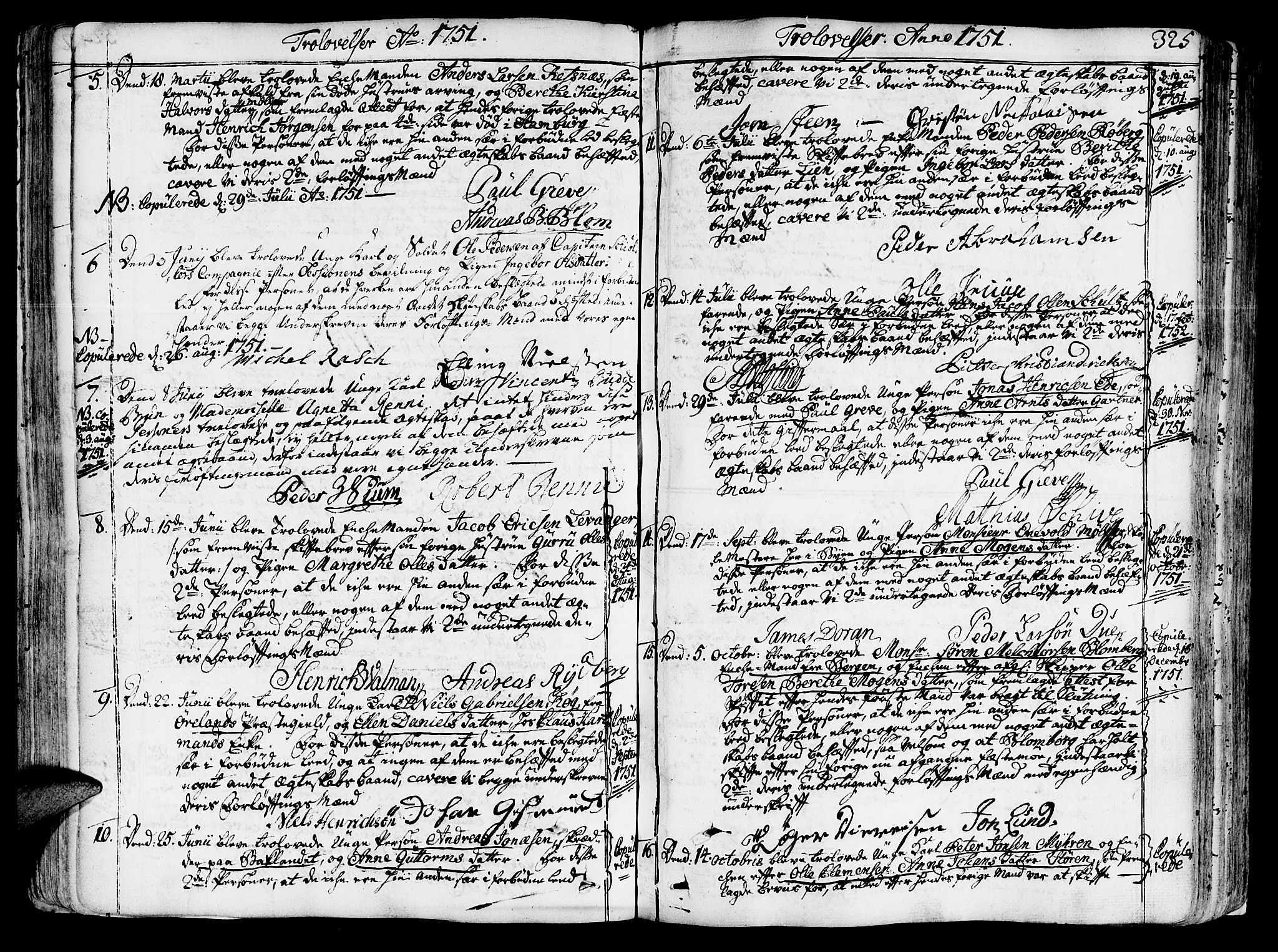 Ministerialprotokoller, klokkerbøker og fødselsregistre - Sør-Trøndelag, SAT/A-1456/602/L0103: Parish register (official) no. 602A01, 1732-1774, p. 325
