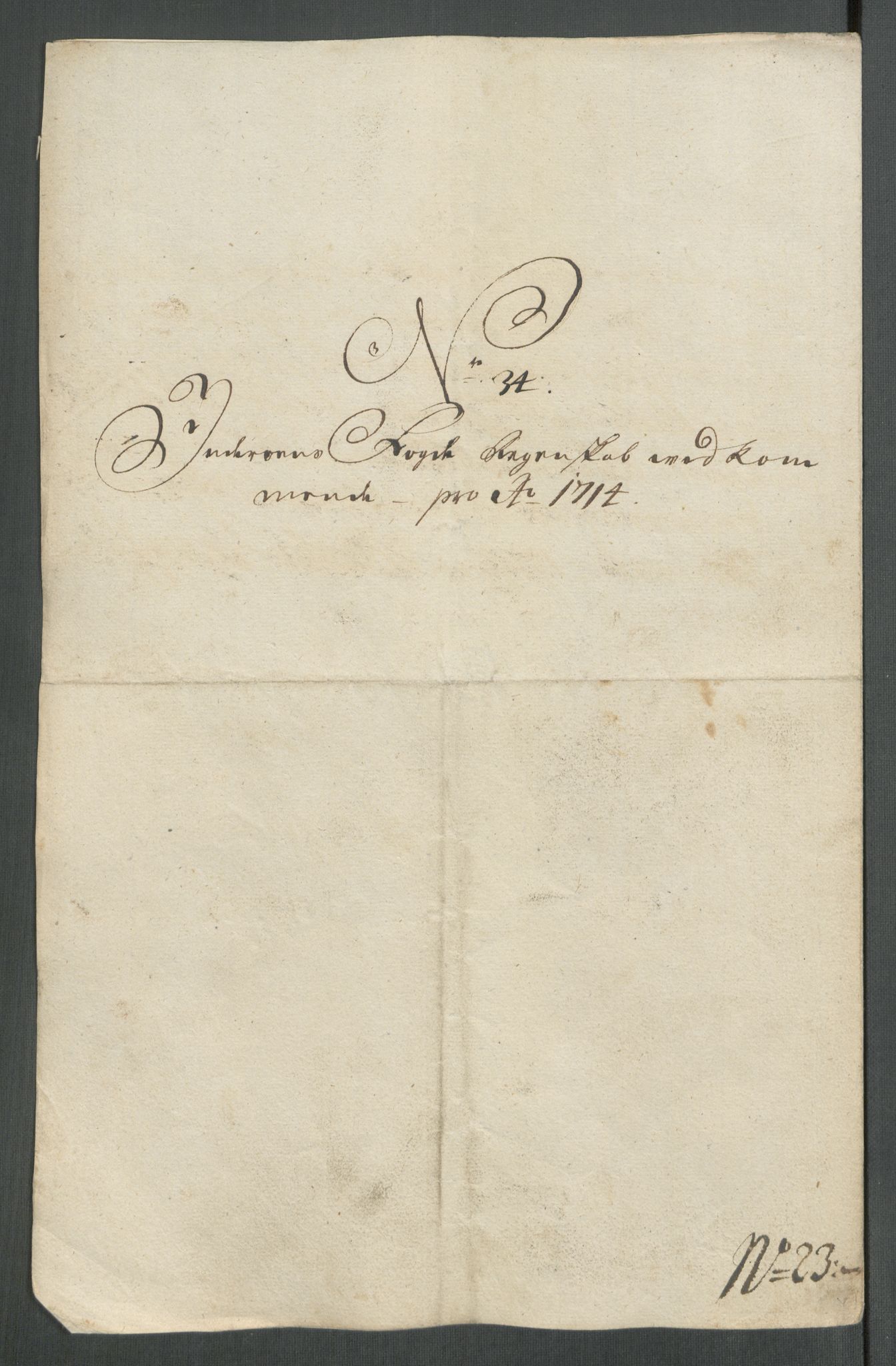 Rentekammeret inntil 1814, Reviderte regnskaper, Fogderegnskap, RA/EA-4092/R63/L4322: Fogderegnskap Inderøy, 1714, p. 311