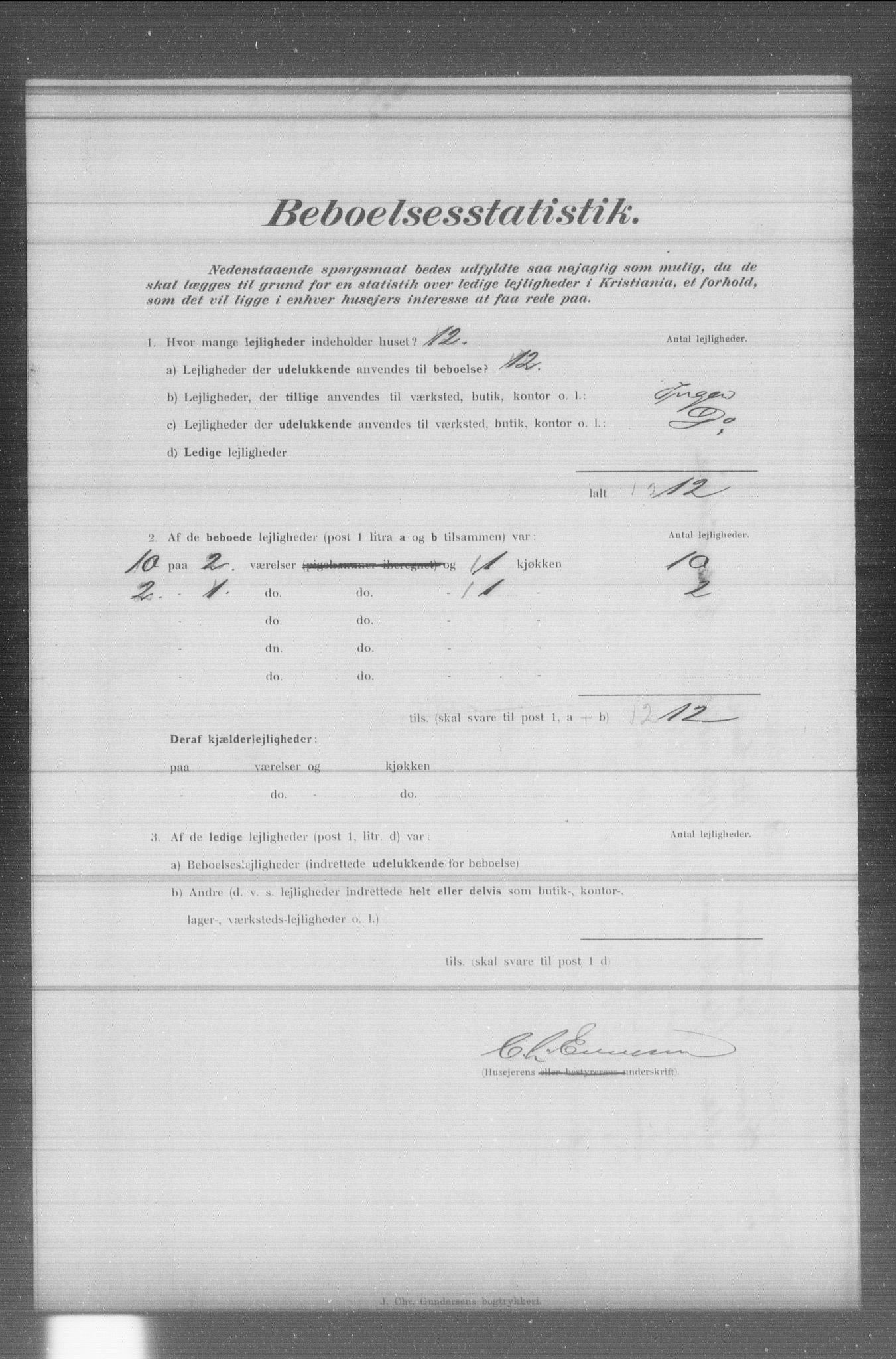 OBA, Municipal Census 1902 for Kristiania, 1902, p. 5204