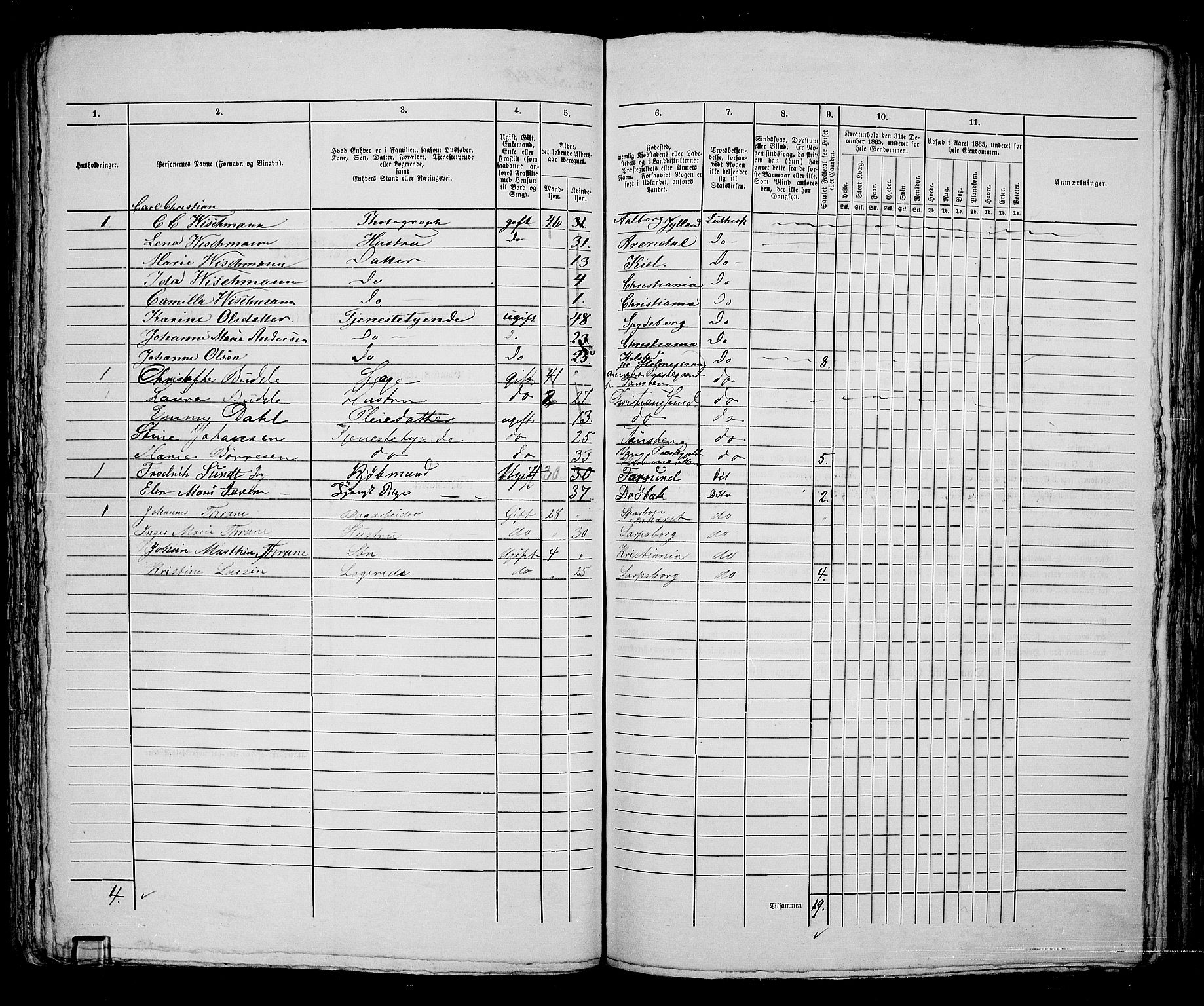 RA, 1865 census for Kristiania, 1865, p. 2566