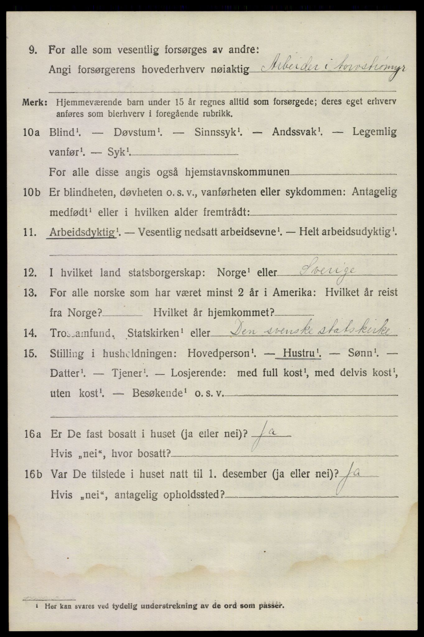 SAKO, 1920 census for Våle, 1920, p. 5481