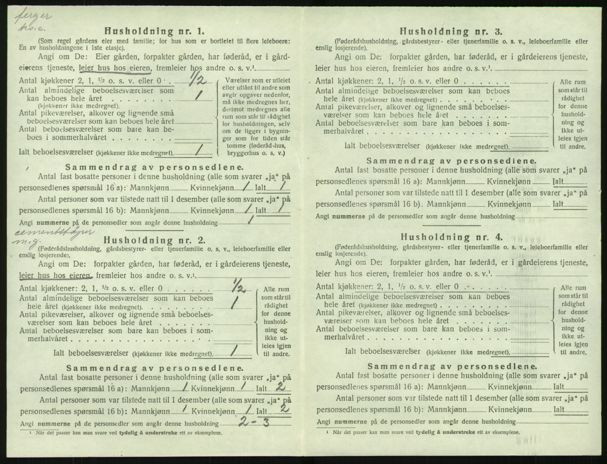 SAK, 1920 census for Stokken, 1920, p. 377