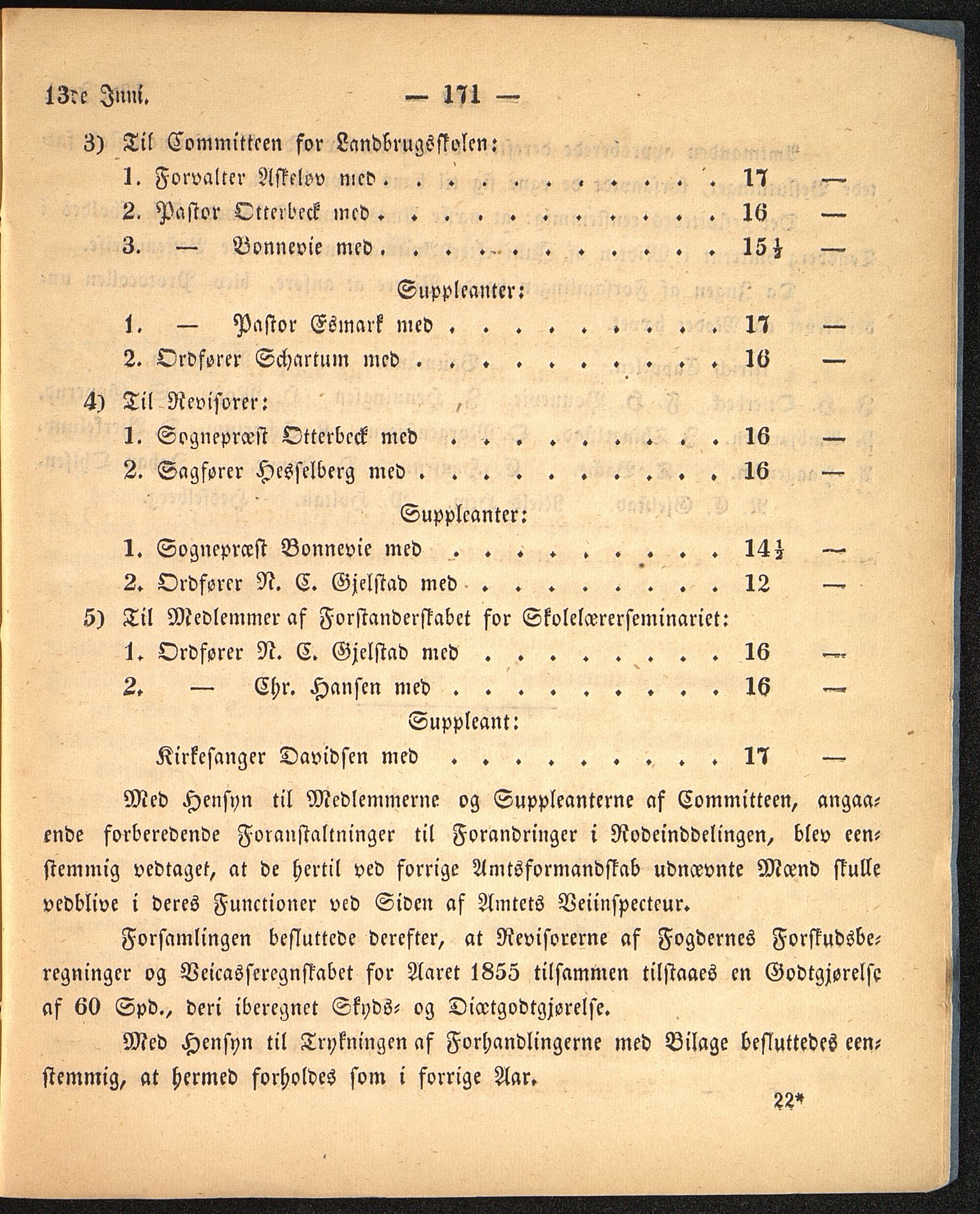 Vestfold fylkeskommune. Fylkestinget, VEMU/A-1315/A/Ab/Abb/L0002: Fylkestingsforhandlinger, 1856, p. 171