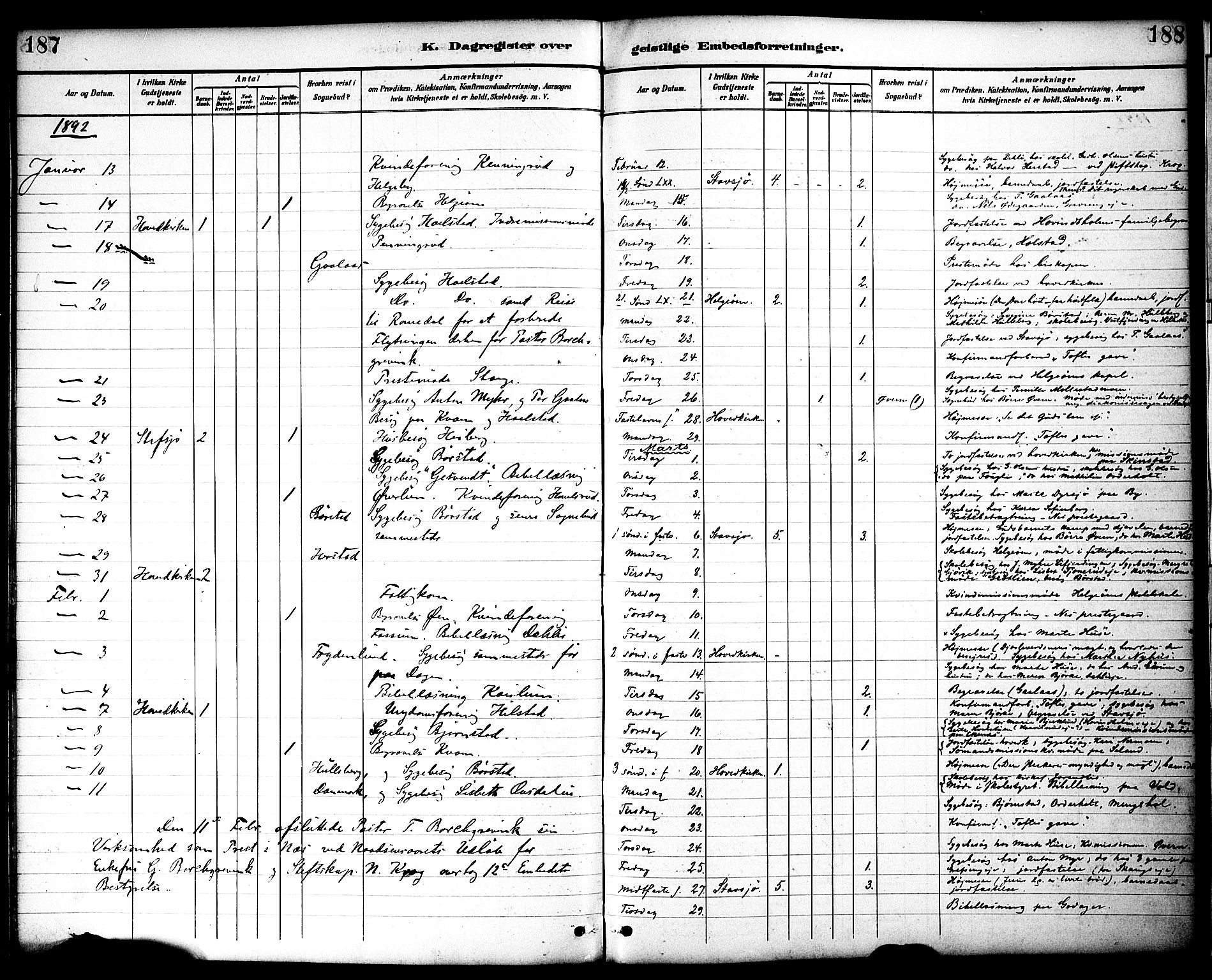 Nes prestekontor, Hedmark, AV/SAH-PREST-020/K/Ka/L0010: Parish register (official) no. 10, 1887-1905, p. 187-188