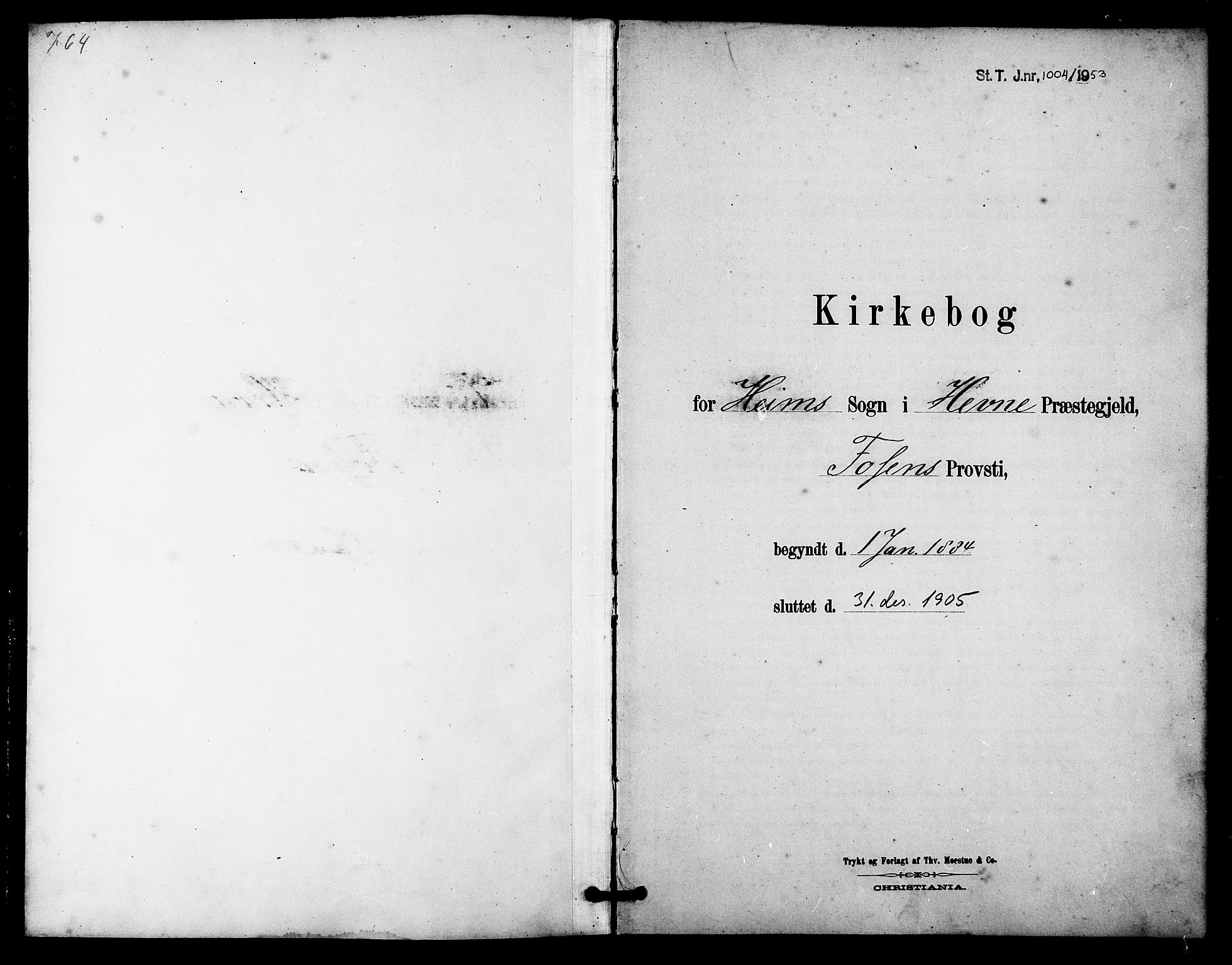 Ministerialprotokoller, klokkerbøker og fødselsregistre - Sør-Trøndelag, SAT/A-1456/633/L0519: Parish register (copy) no. 633C01, 1884-1905