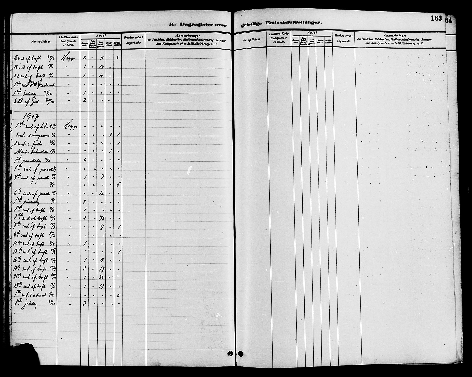 Øystre Slidre prestekontor, SAH/PREST-138/H/Ha/Hab/L0004: Parish register (copy) no. 4, 1887-1907, p. 163