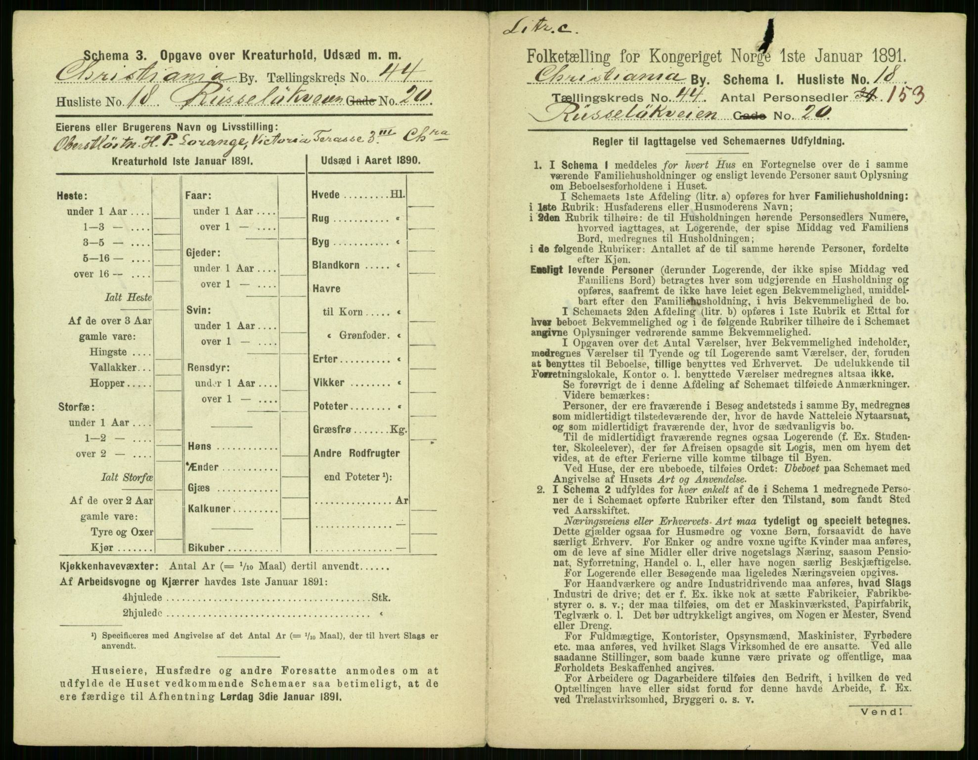 RA, 1891 census for 0301 Kristiania, 1891, p. 26627