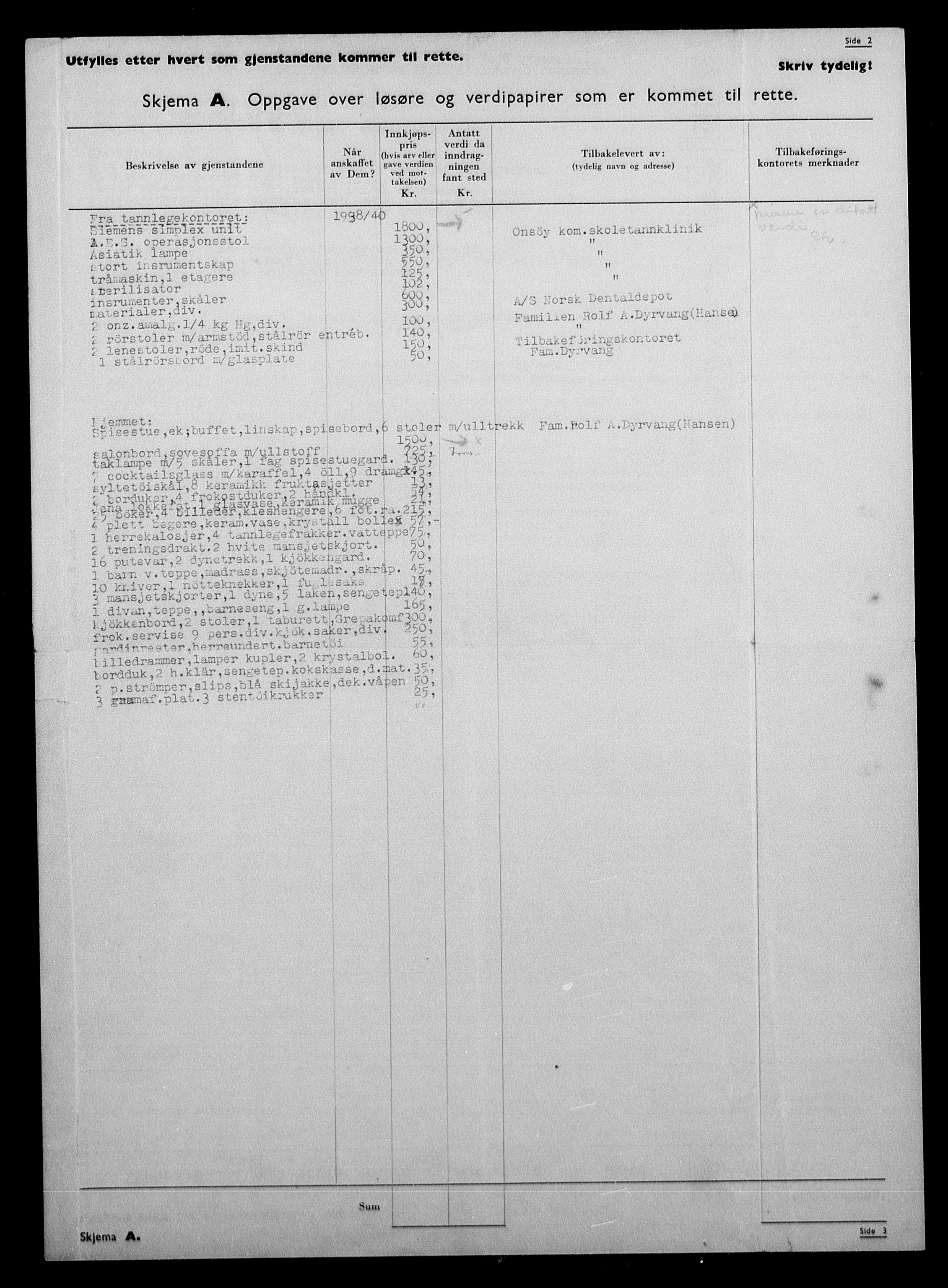 Justisdepartementet, Tilbakeføringskontoret for inndratte formuer, AV/RA-S-1564/H/Hc/Hcc/L0921: --, 1945-1947, p. 353