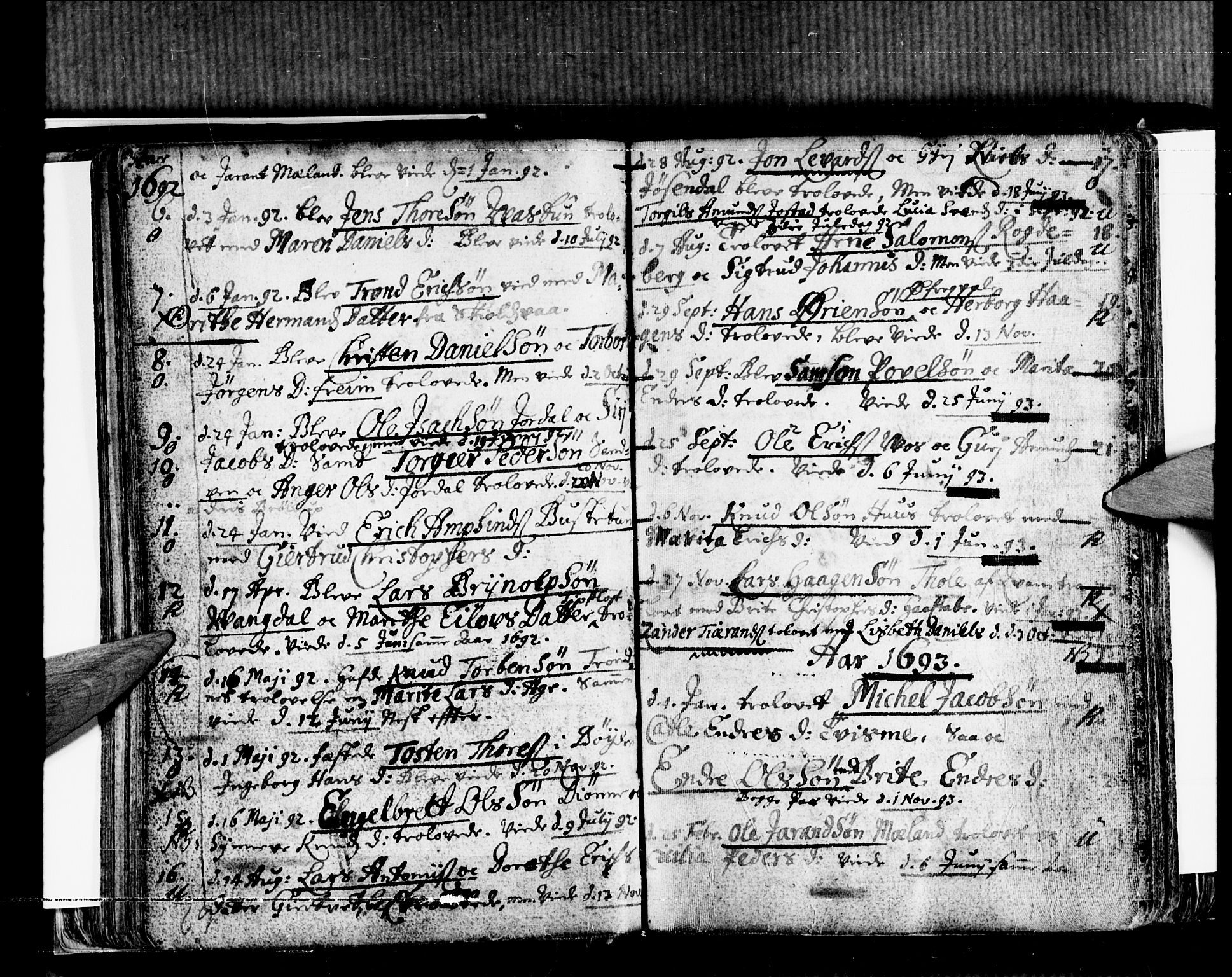 Ullensvang sokneprestembete, SAB/A-78701/H/Haa: Parish register (official) no. A 2, 1669-1732