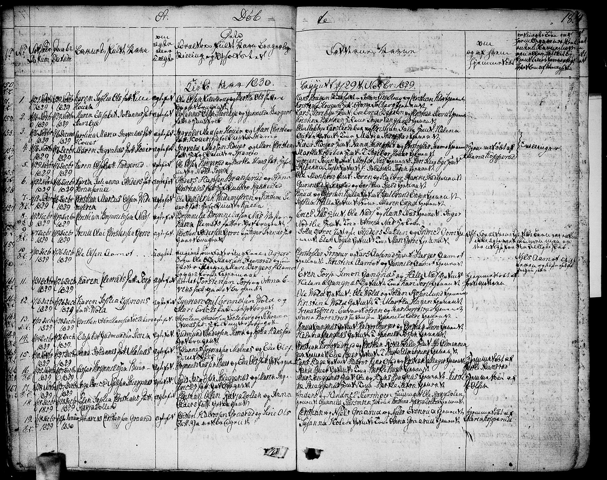 Høland prestekontor Kirkebøker, SAO/A-10346a/F/Fa/L0008: Parish register (official) no. I 8, 1827-1845, p. 18
