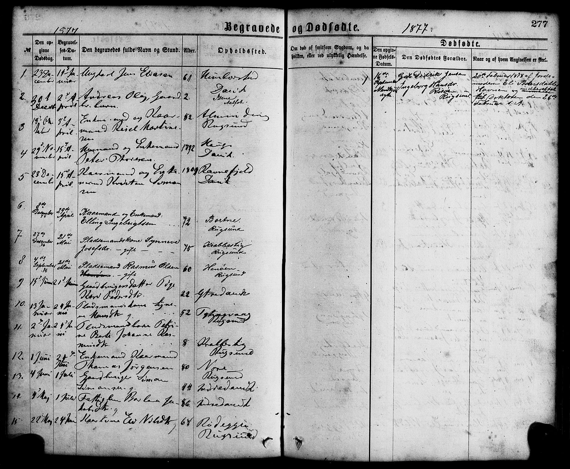 Davik sokneprestembete, AV/SAB-A-79701/H/Haa/Haaa/L0006: Parish register (official) no. A 6, 1867-1881, p. 277