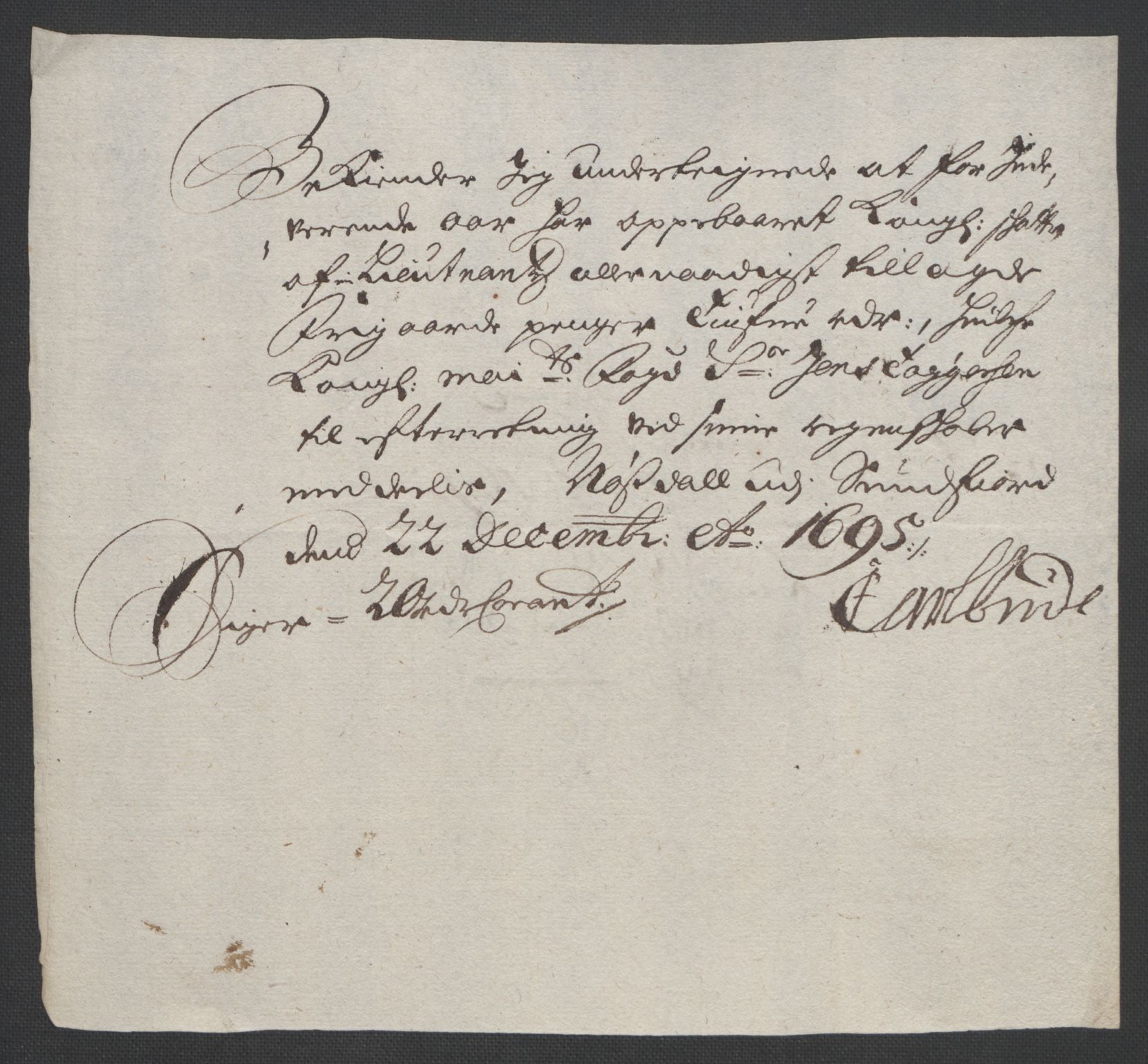 Rentekammeret inntil 1814, Reviderte regnskaper, Fogderegnskap, AV/RA-EA-4092/R53/L3422: Fogderegnskap Sunn- og Nordfjord, 1695-1696, p. 169