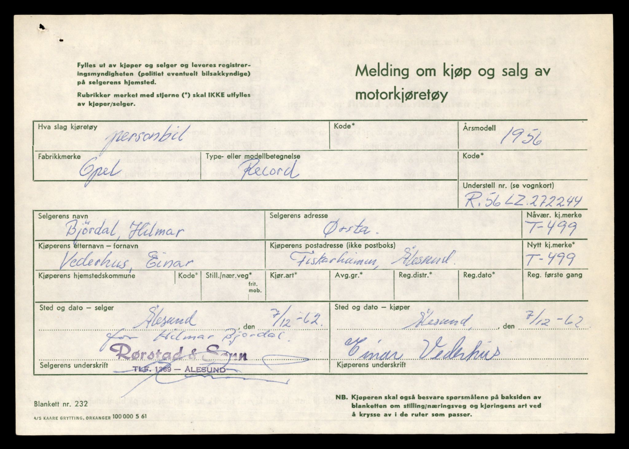 Møre og Romsdal vegkontor - Ålesund trafikkstasjon, SAT/A-4099/F/Fe/L0005: Registreringskort for kjøretøy T 443 - T 546, 1927-1998, p. 1425