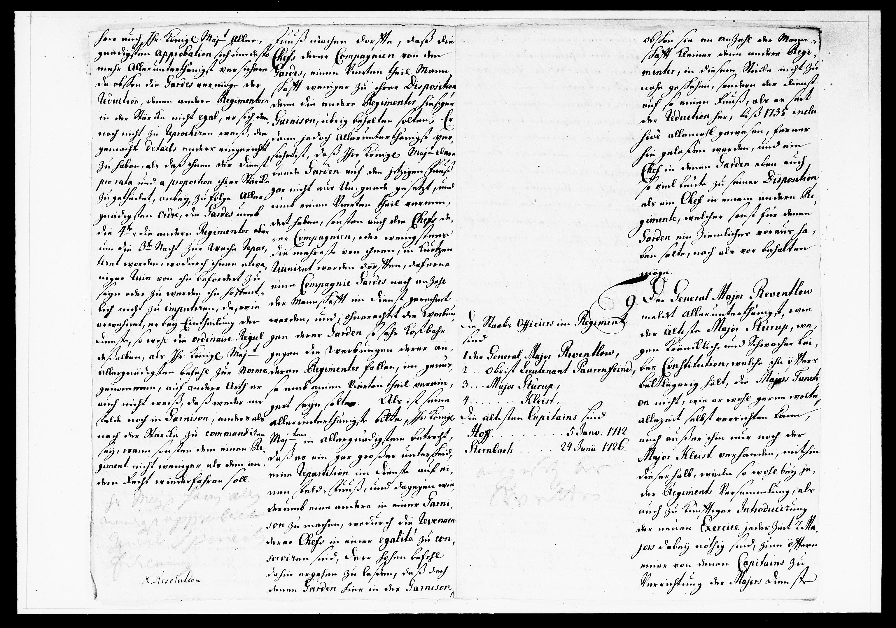 Krigskollegiet, Krigskancelliet, DRA/A-0006/-/1138-1142: Refererede sager, 1737, p. 150