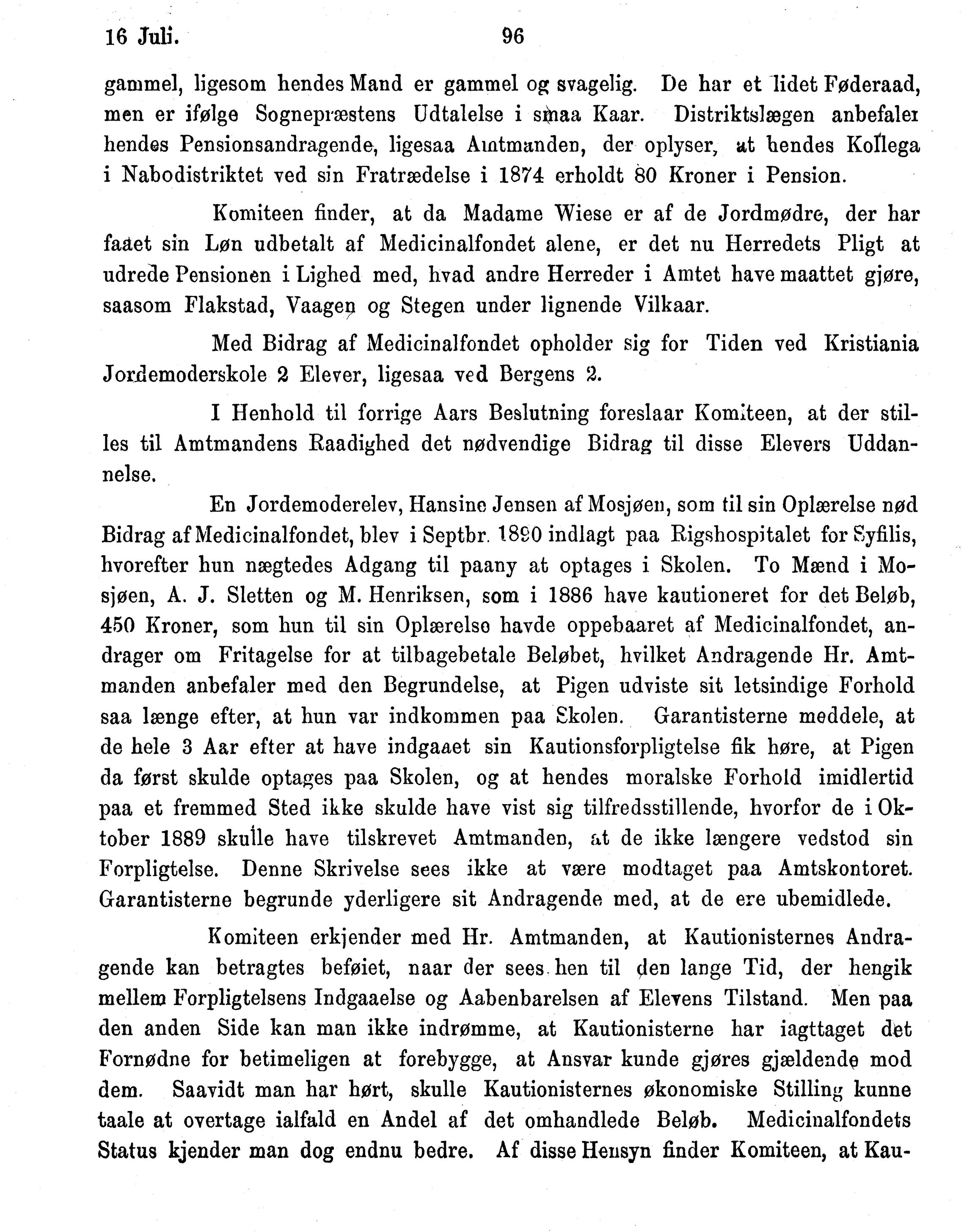 Nordland Fylkeskommune. Fylkestinget, AIN/NFK-17/176/A/Ac/L0016: Fylkestingsforhandlinger 1891-1893, 1891-1893