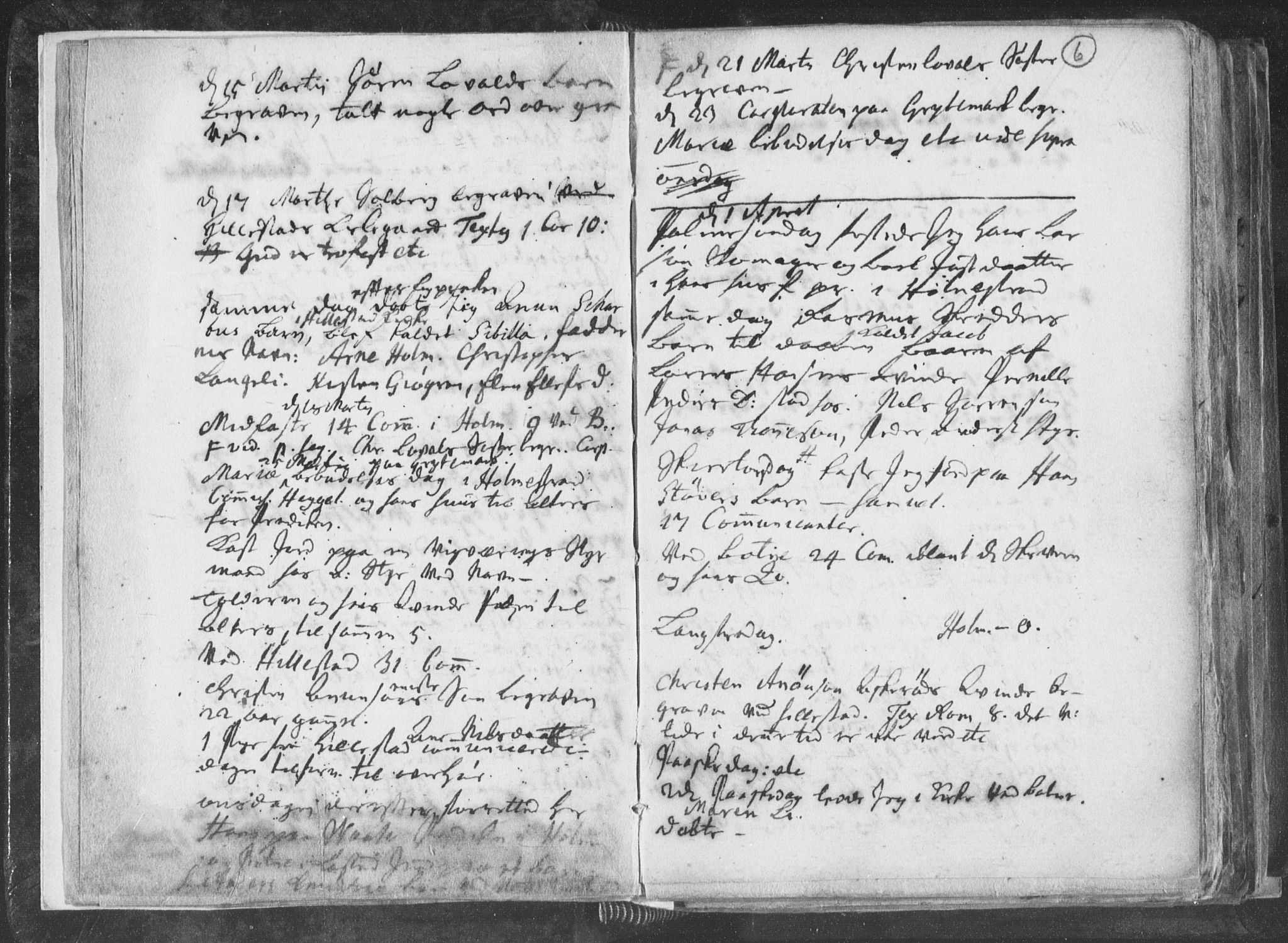 Botne kirkebøker, AV/SAKO-A-340/F/Fa/L0001b: Parish register (official) no. I 1B, 1707-1722, p. 6
