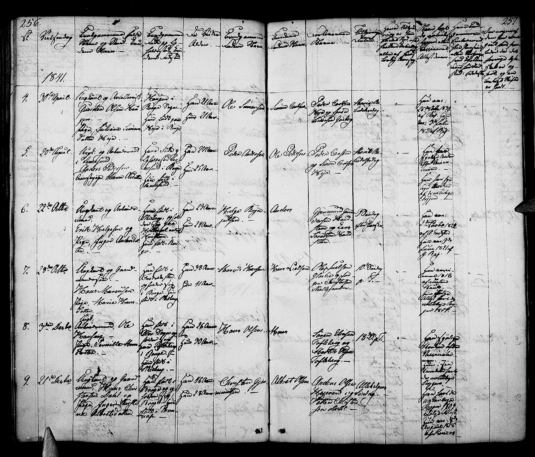 Borge prestekontor Kirkebøker, AV/SAO-A-10903/F/Fa/L0004: Parish register (official) no. I 4, 1836-1848, p. 256-257