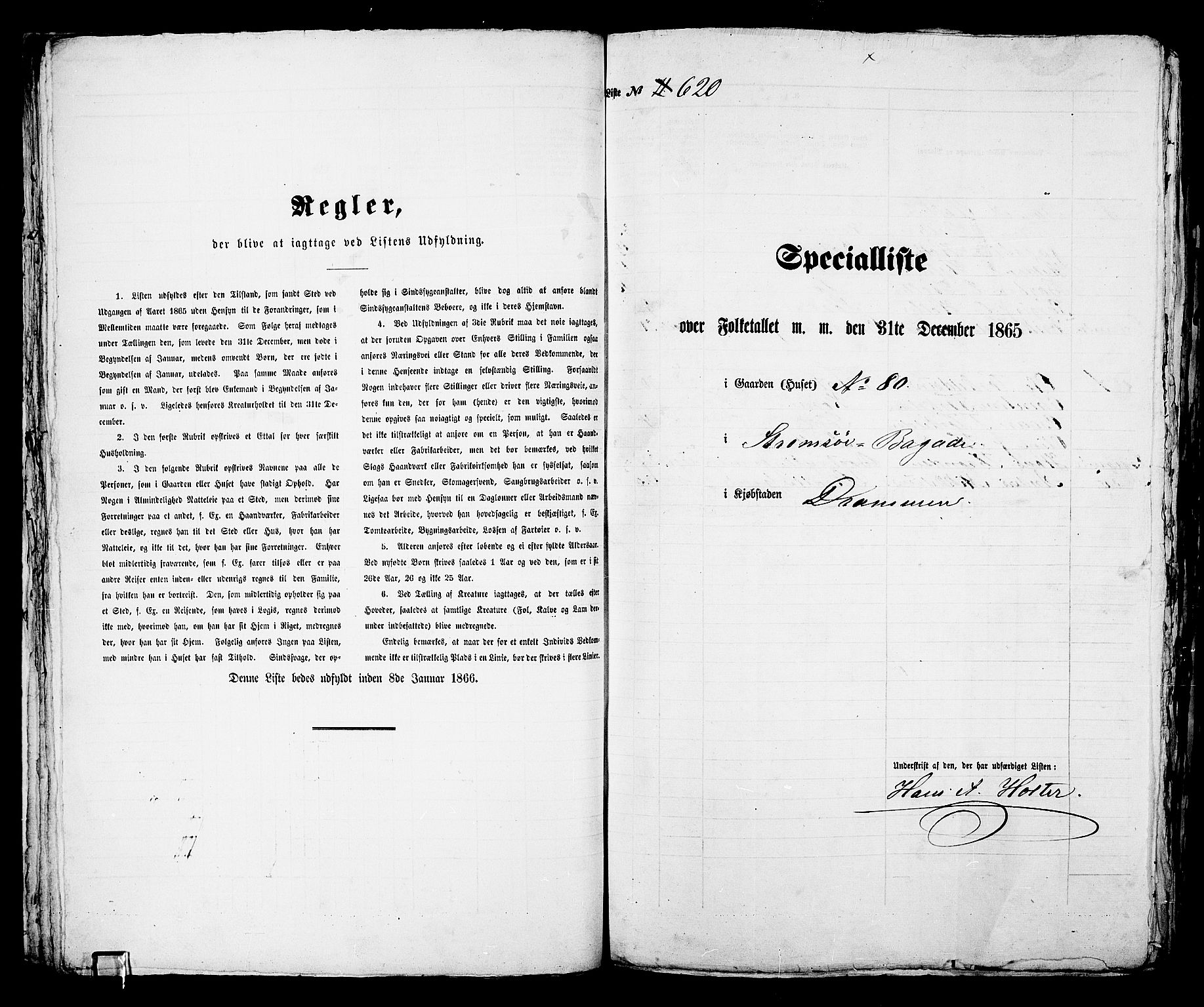 RA, 1865 census for Strømsø in Drammen, 1865, p. 55