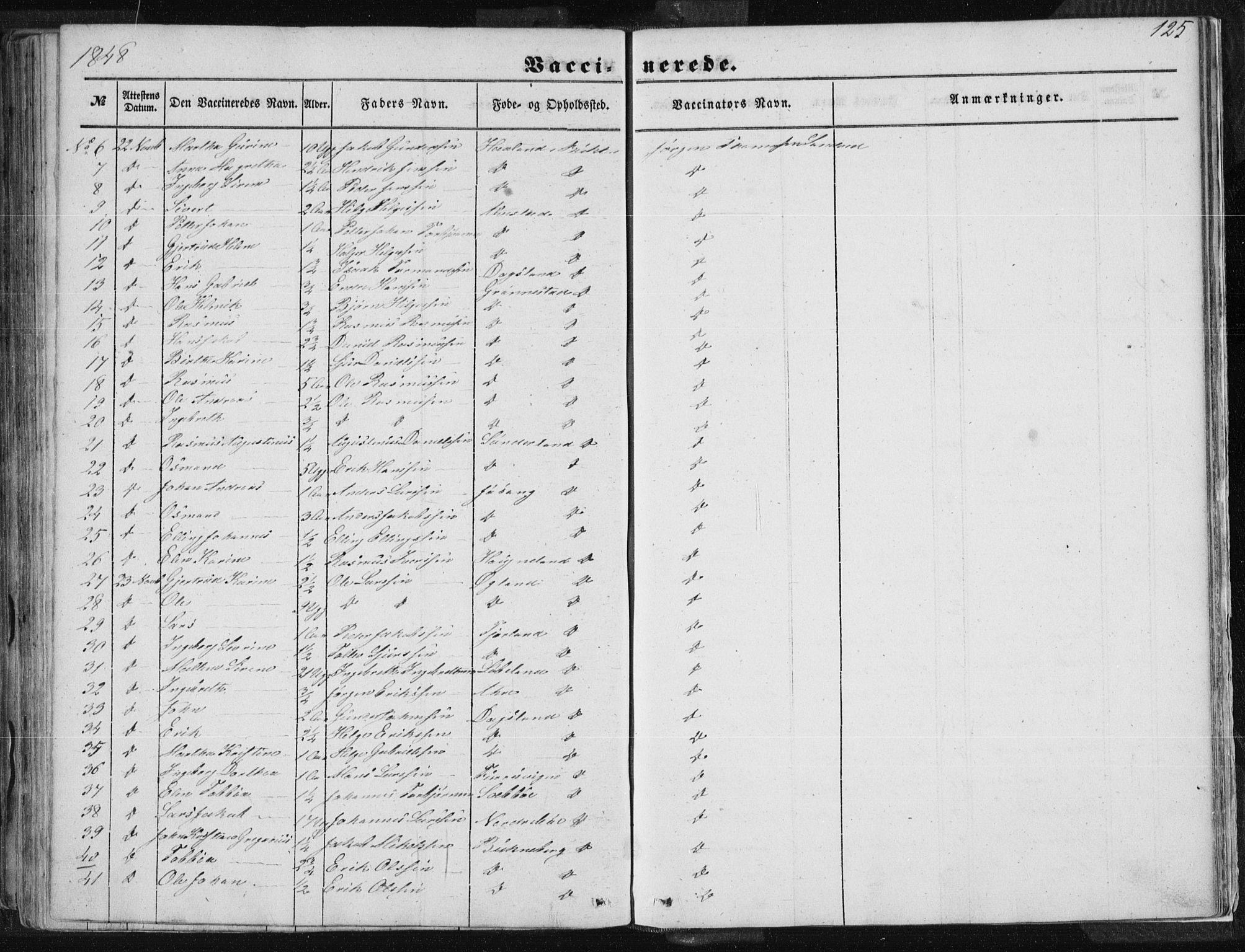 Tysvær sokneprestkontor, SAST/A -101864/H/Ha/Haa/L0002: Parish register (official) no. A 2, 1847-1856, p. 125