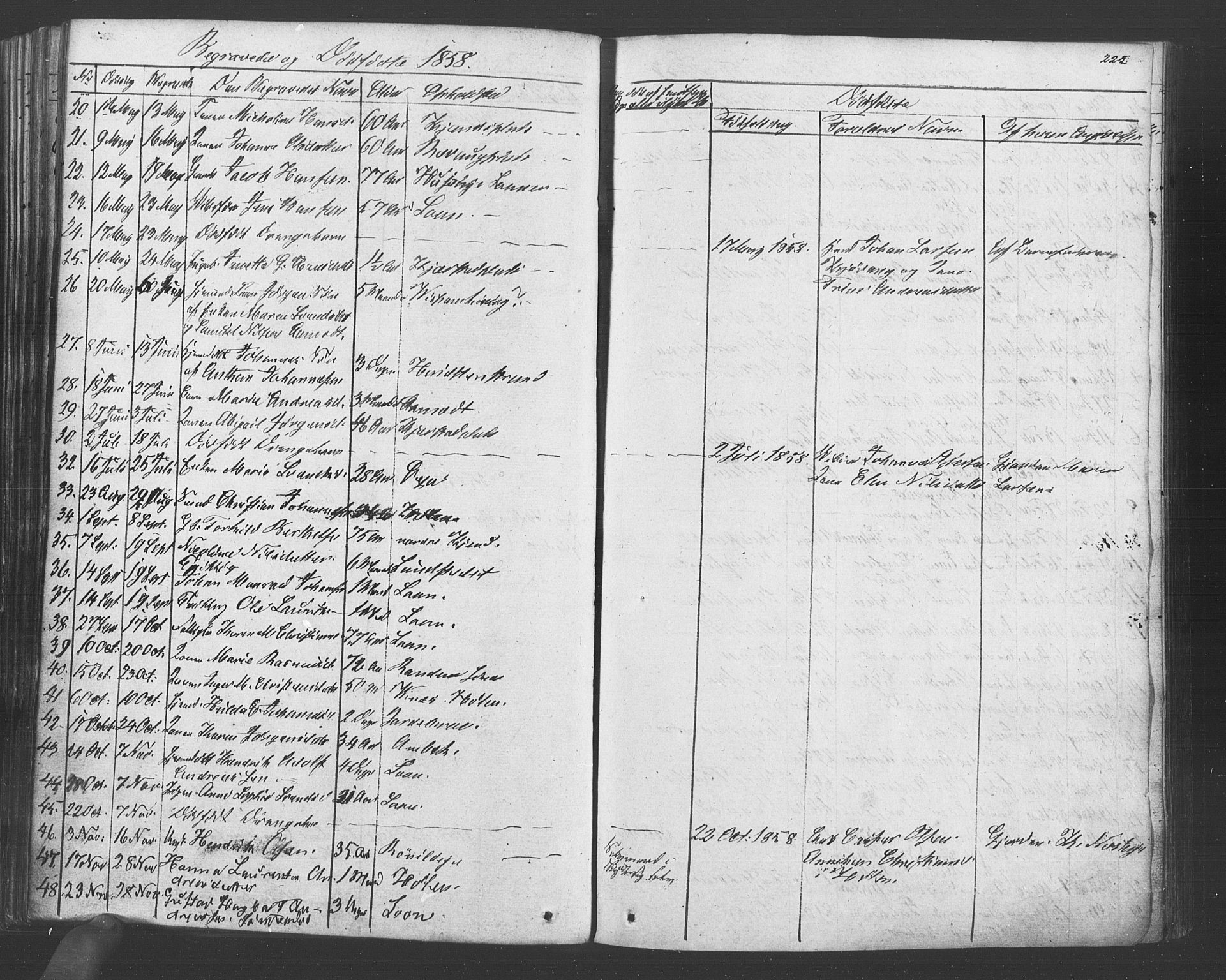 Vestby prestekontor Kirkebøker, AV/SAO-A-10893/F/Fa/L0007: Parish register (official) no. I 7, 1850-1862, p. 225