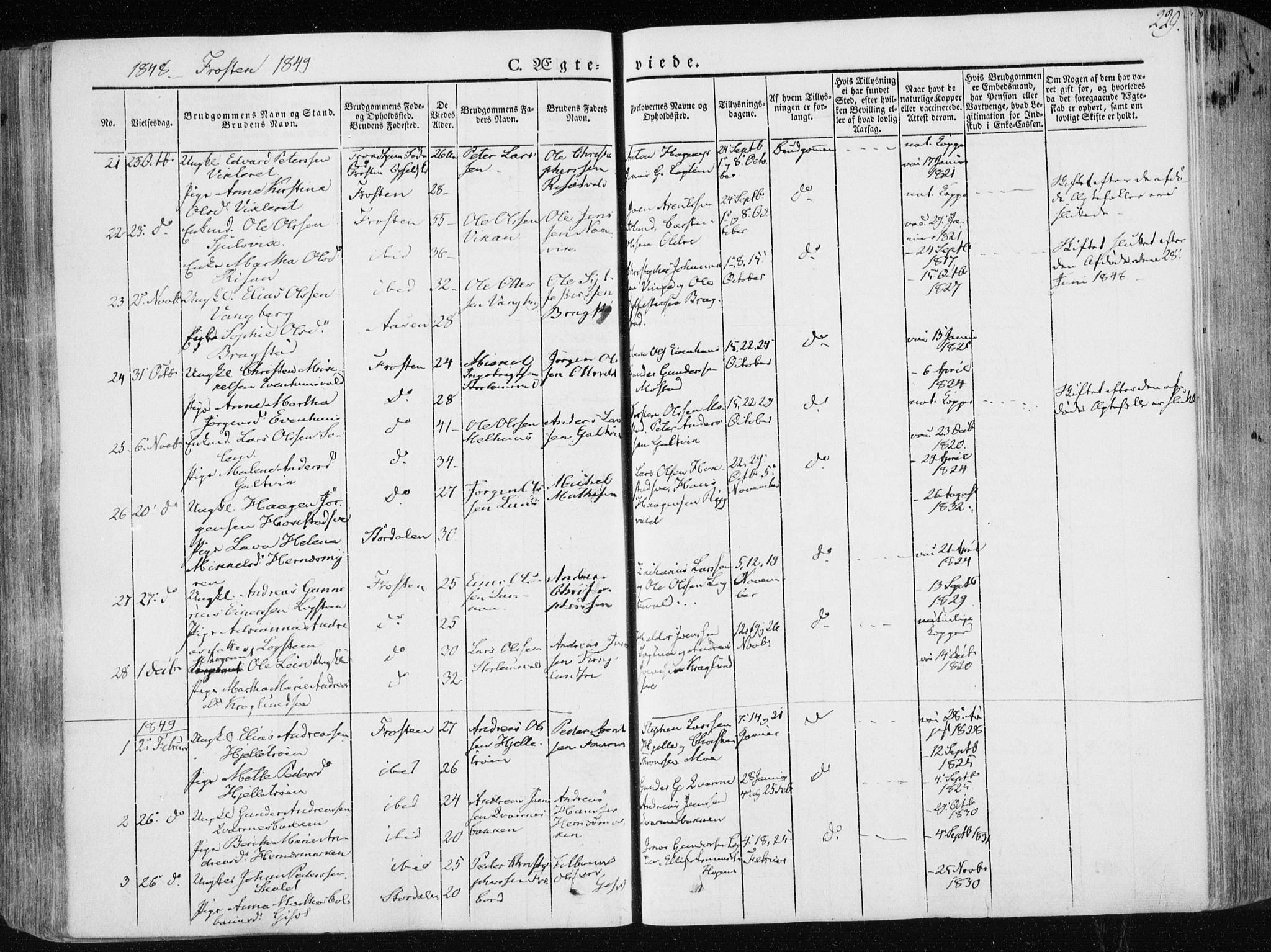 Ministerialprotokoller, klokkerbøker og fødselsregistre - Nord-Trøndelag, SAT/A-1458/713/L0115: Parish register (official) no. 713A06, 1838-1851, p. 229
