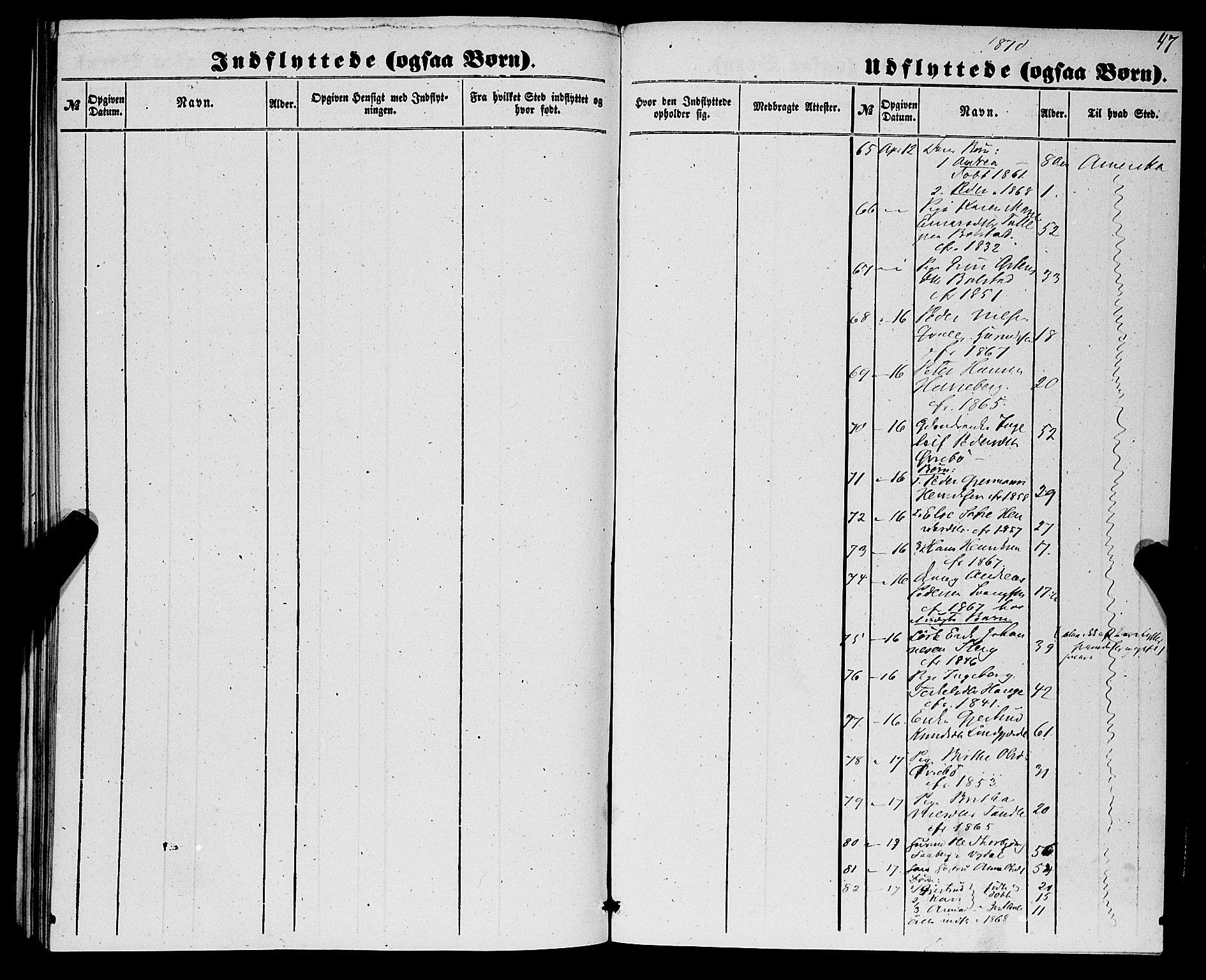 Luster sokneprestembete, AV/SAB-A-81101/H/Haa/Haaa/L0009: Parish register (official) no. A 9, 1856-1871, p. 47