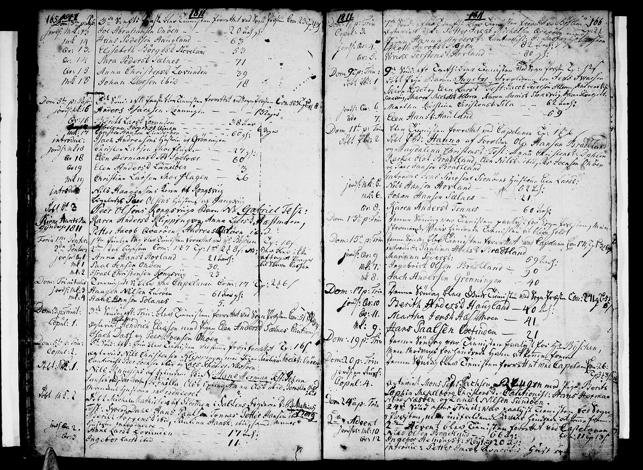 Ministerialprotokoller, klokkerbøker og fødselsregistre - Nordland, SAT/A-1459/839/L0563: Parish register (official) no. 839A01 /1, 1767-1824, p. 165-166