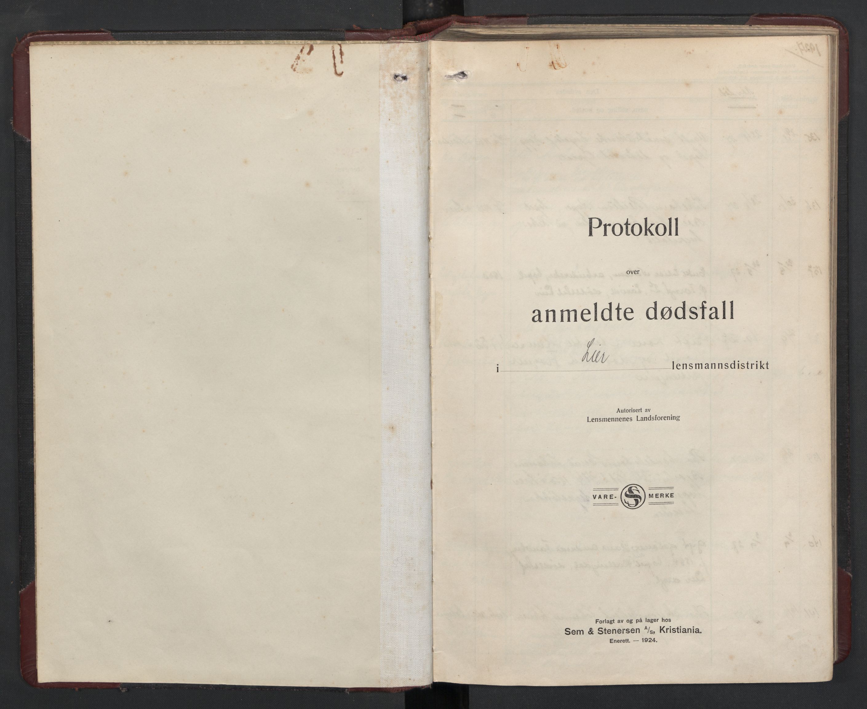 Lier lensmannskontor, AV/SAKO-A-507/H/Ha/L0006: Dødsfallsprotokoll, 1927-1935