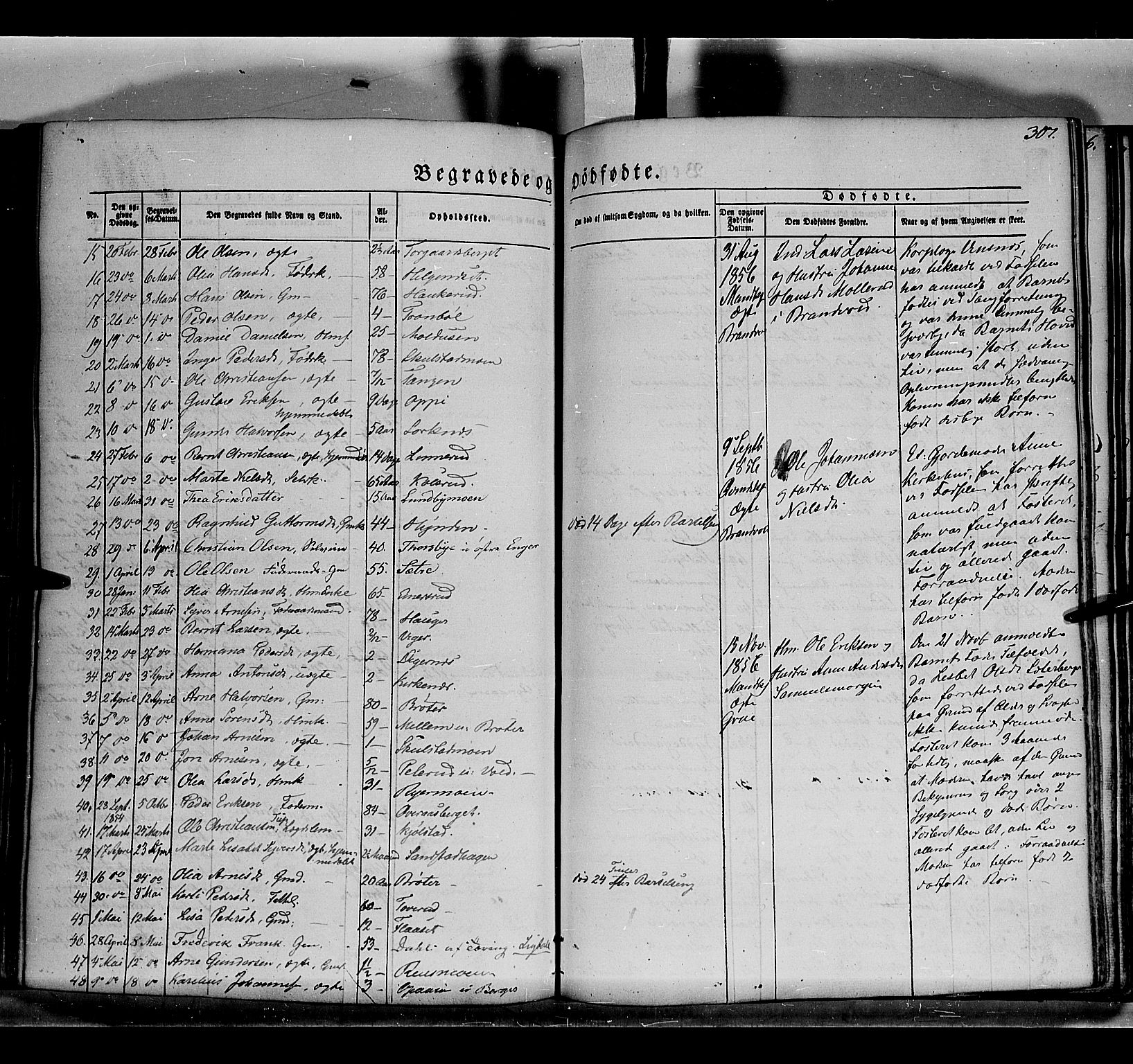 Grue prestekontor, AV/SAH-PREST-036/H/Ha/Haa/L0008: Parish register (official) no. 8, 1847-1858, p. 307