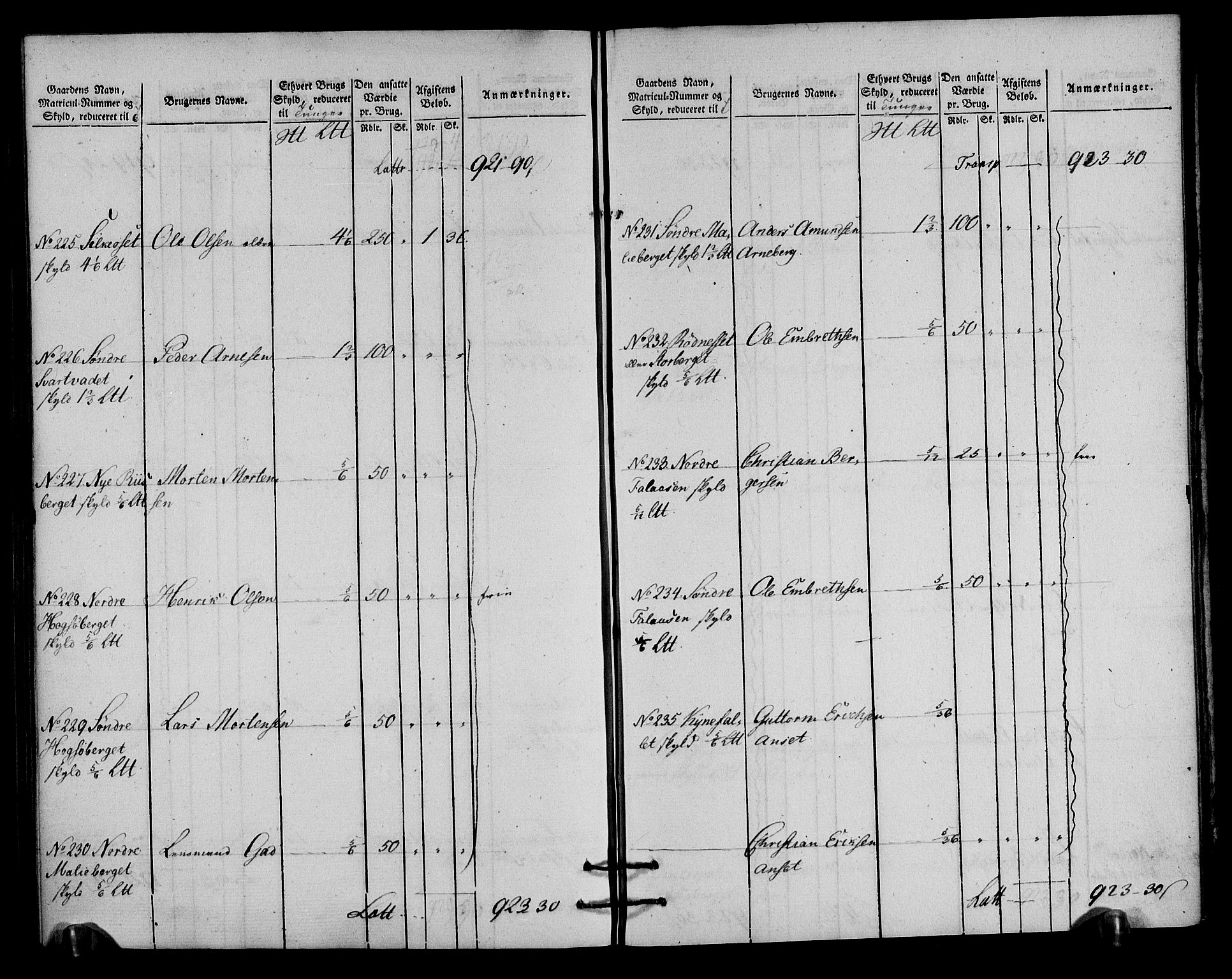 Rentekammeret inntil 1814, Realistisk ordnet avdeling, AV/RA-EA-4070/N/Ne/Nea/L0027: Solør og Odal fogderi. Oppebørselsregister, 1803-1804, p. 182