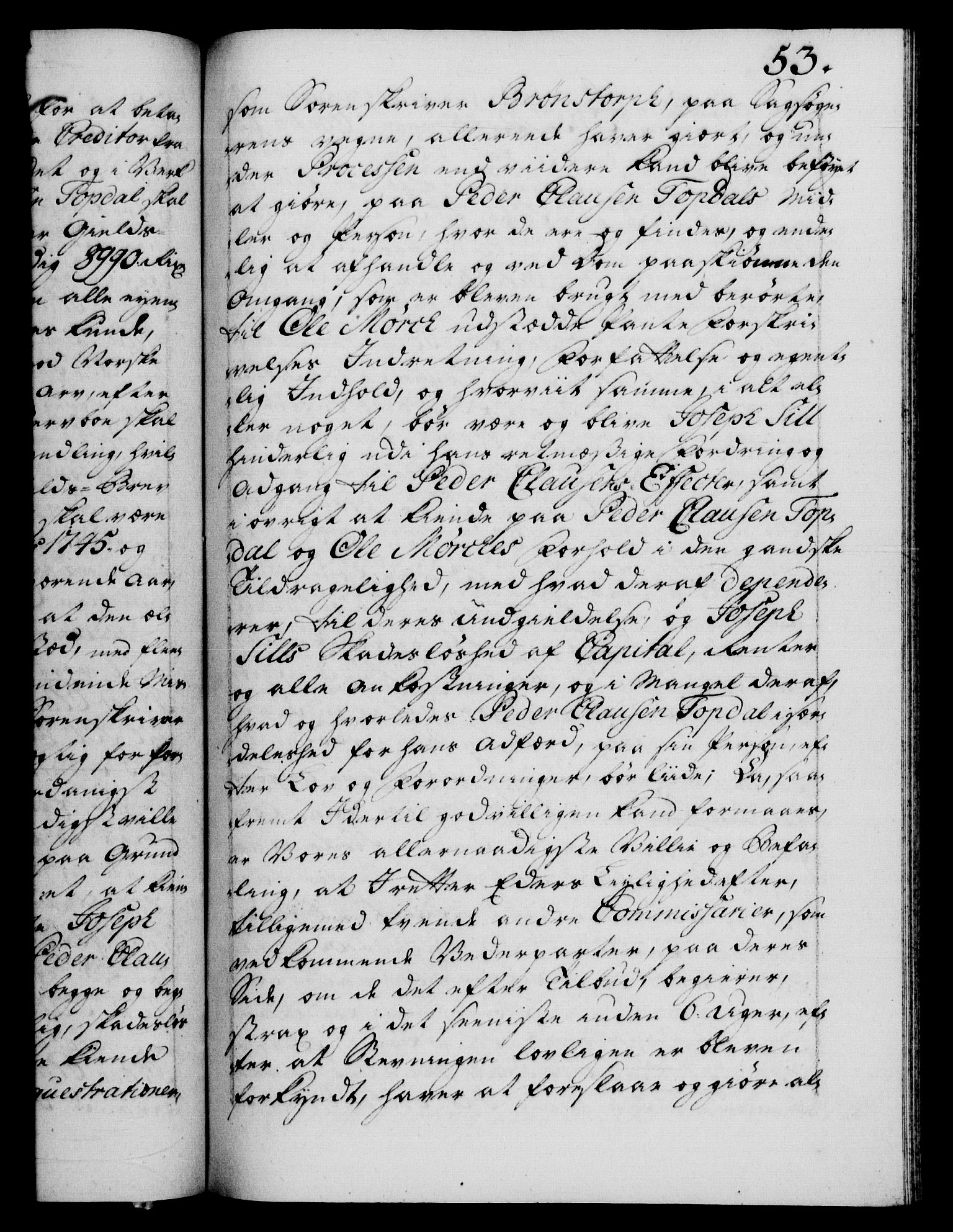 Danske Kanselli 1572-1799, AV/RA-EA-3023/F/Fc/Fca/Fcab/L0031: Norske tegnelser, 1746-1748, p. 53a