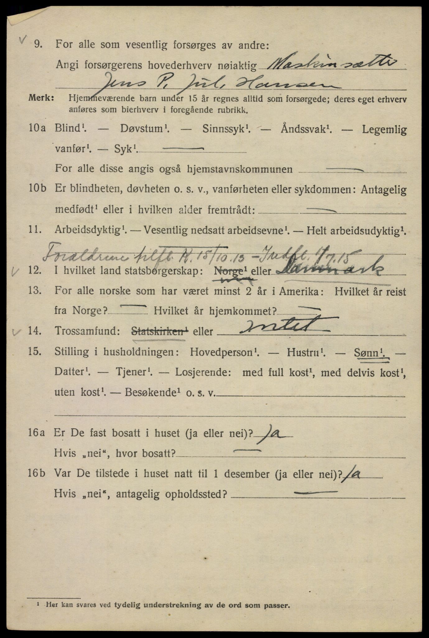 SAO, 1920 census for Kristiania, 1920, p. 272934