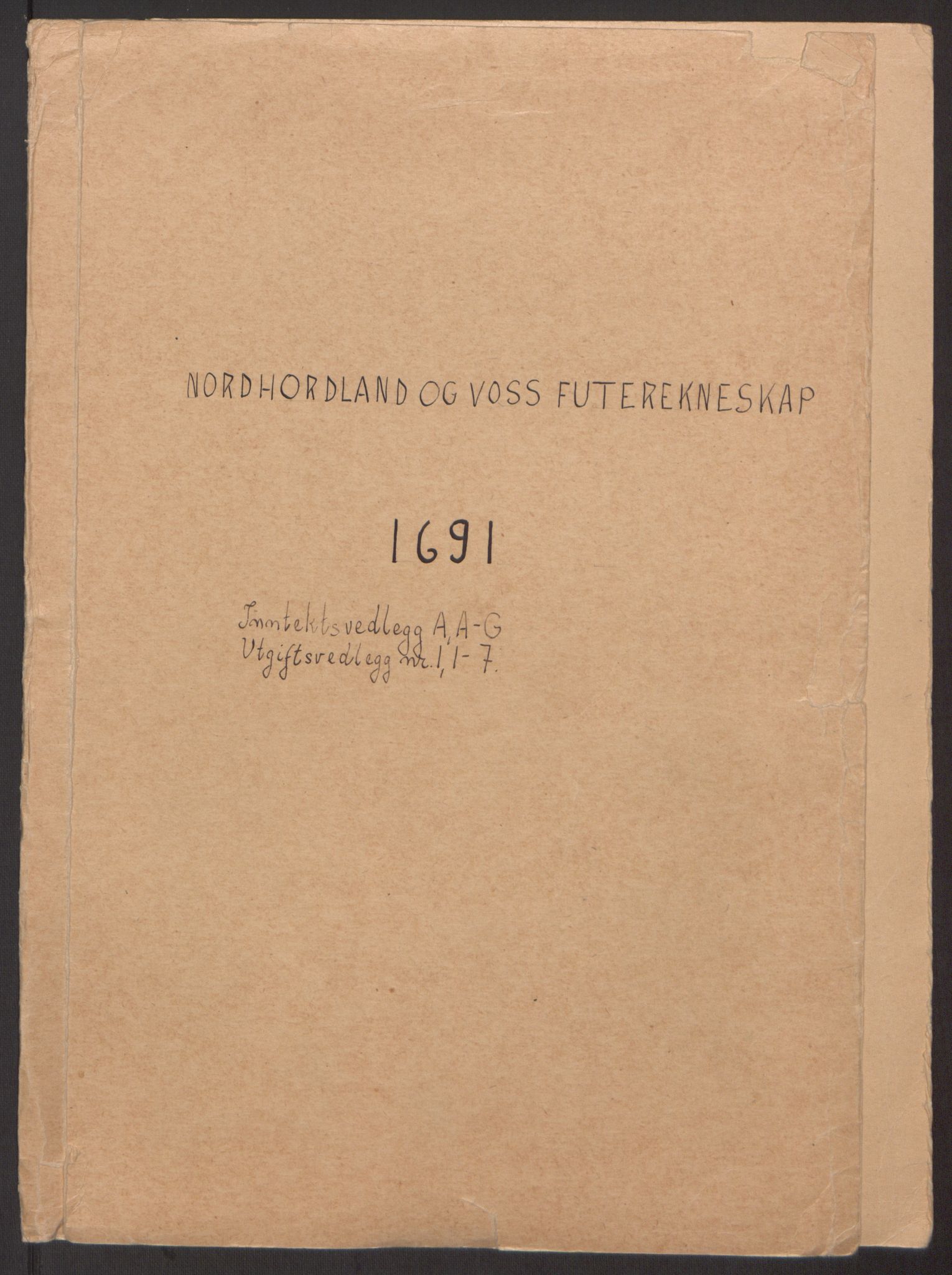 Rentekammeret inntil 1814, Reviderte regnskaper, Fogderegnskap, RA/EA-4092/R51/L3181: Fogderegnskap Nordhordland og Voss, 1691-1692, p. 2