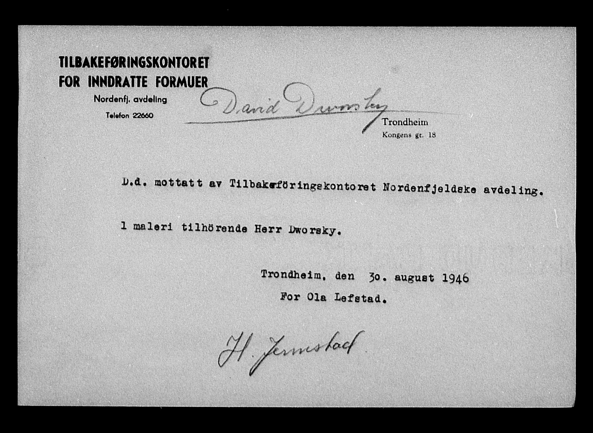 Justisdepartementet, Tilbakeføringskontoret for inndratte formuer, AV/RA-S-1564/H/Hc/Hca/L0894: --, 1945-1947, p. 307