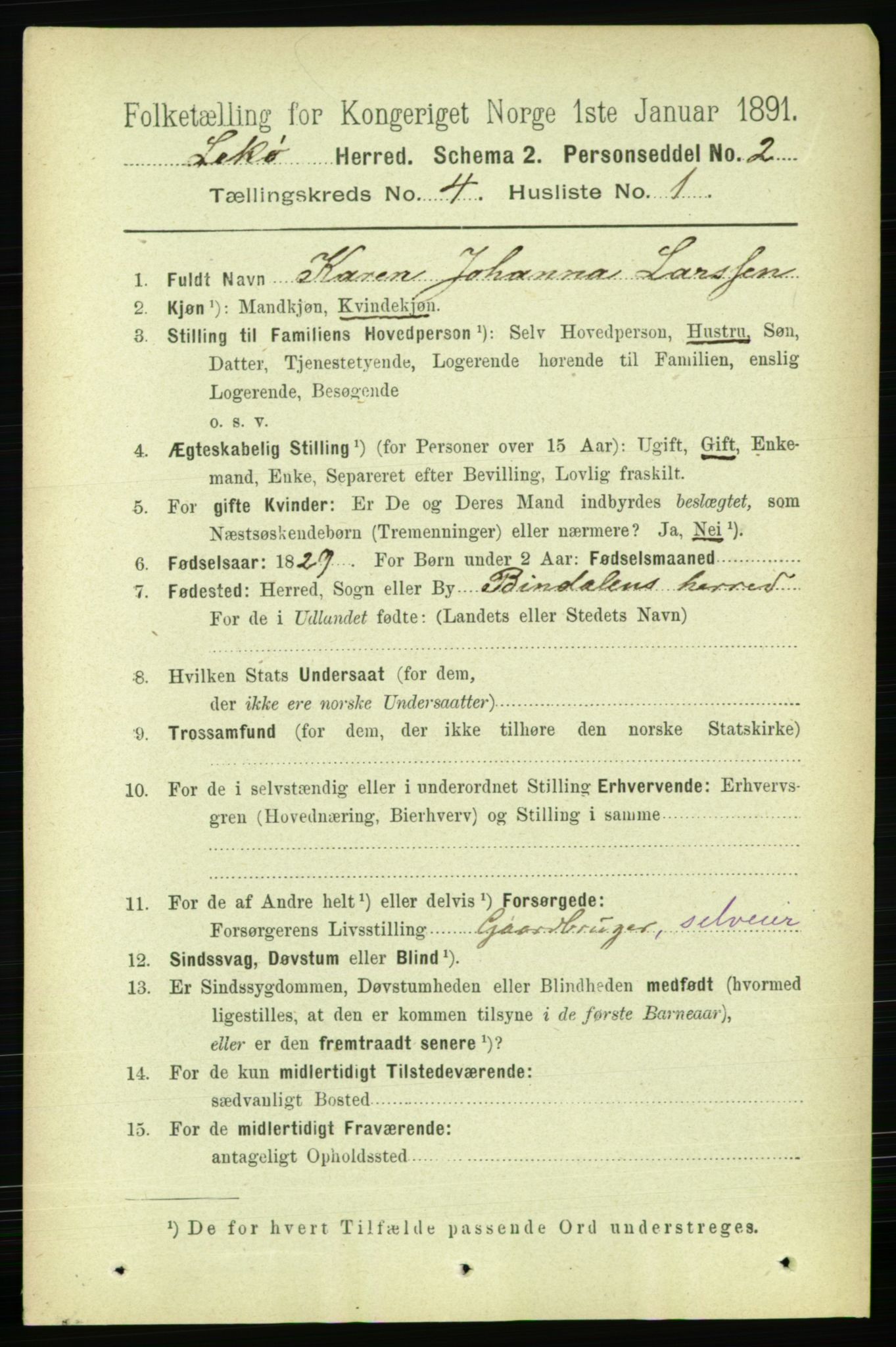 RA, 1891 census for 1755 Leka, 1891, p. 1917