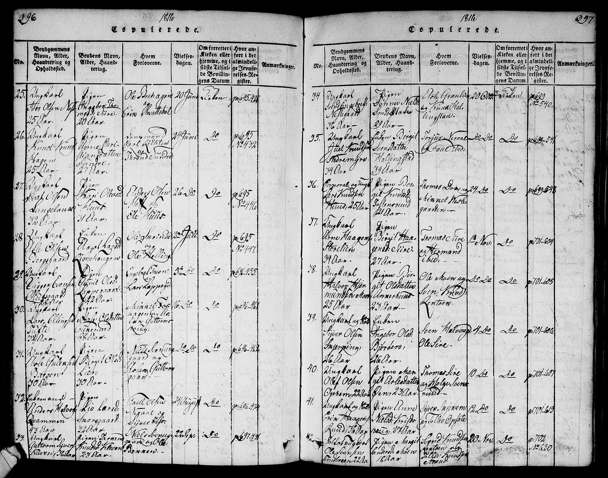 Ål kirkebøker, SAKO/A-249/G/Ga/L0001: Parish register (copy) no. 1, 1815-1829, p. 396-397